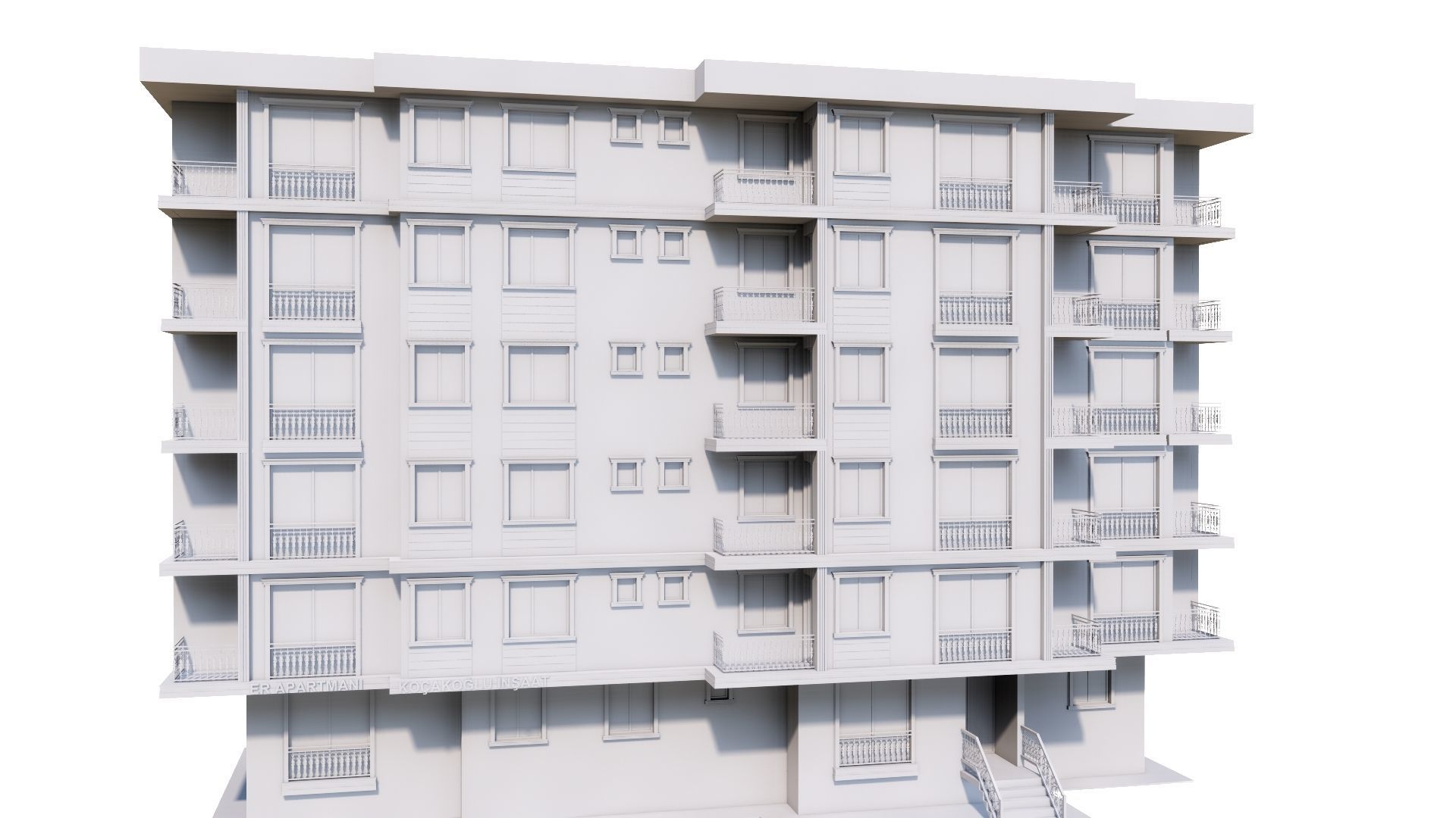 HOUSE 74 Low-poly 3D model_13