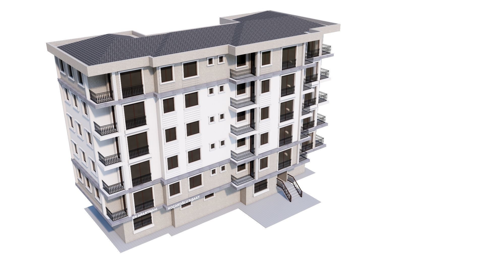 HOUSE 74 Low-poly 3D model_41