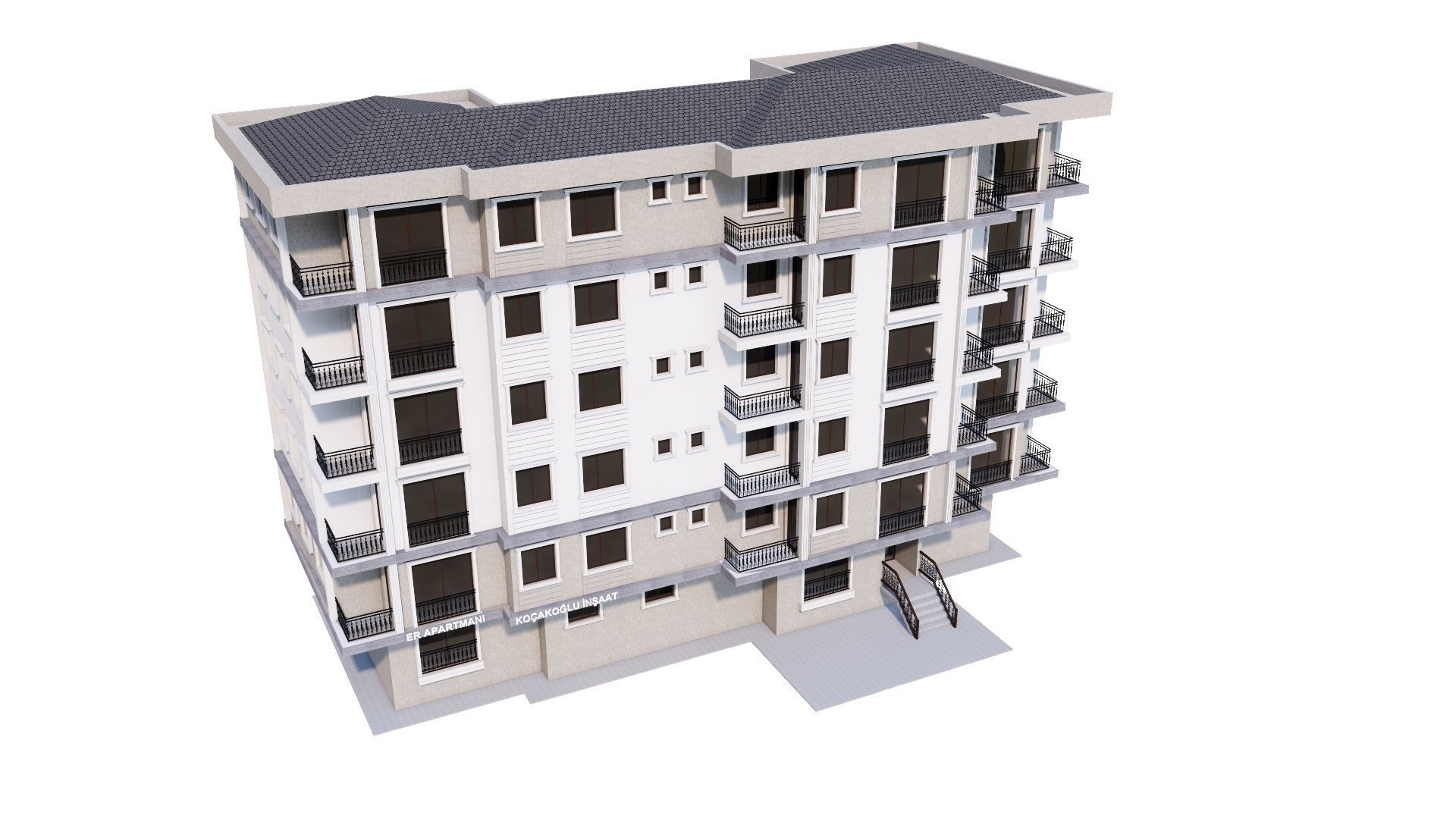 HOUSE 74 Low-poly 3D model_44