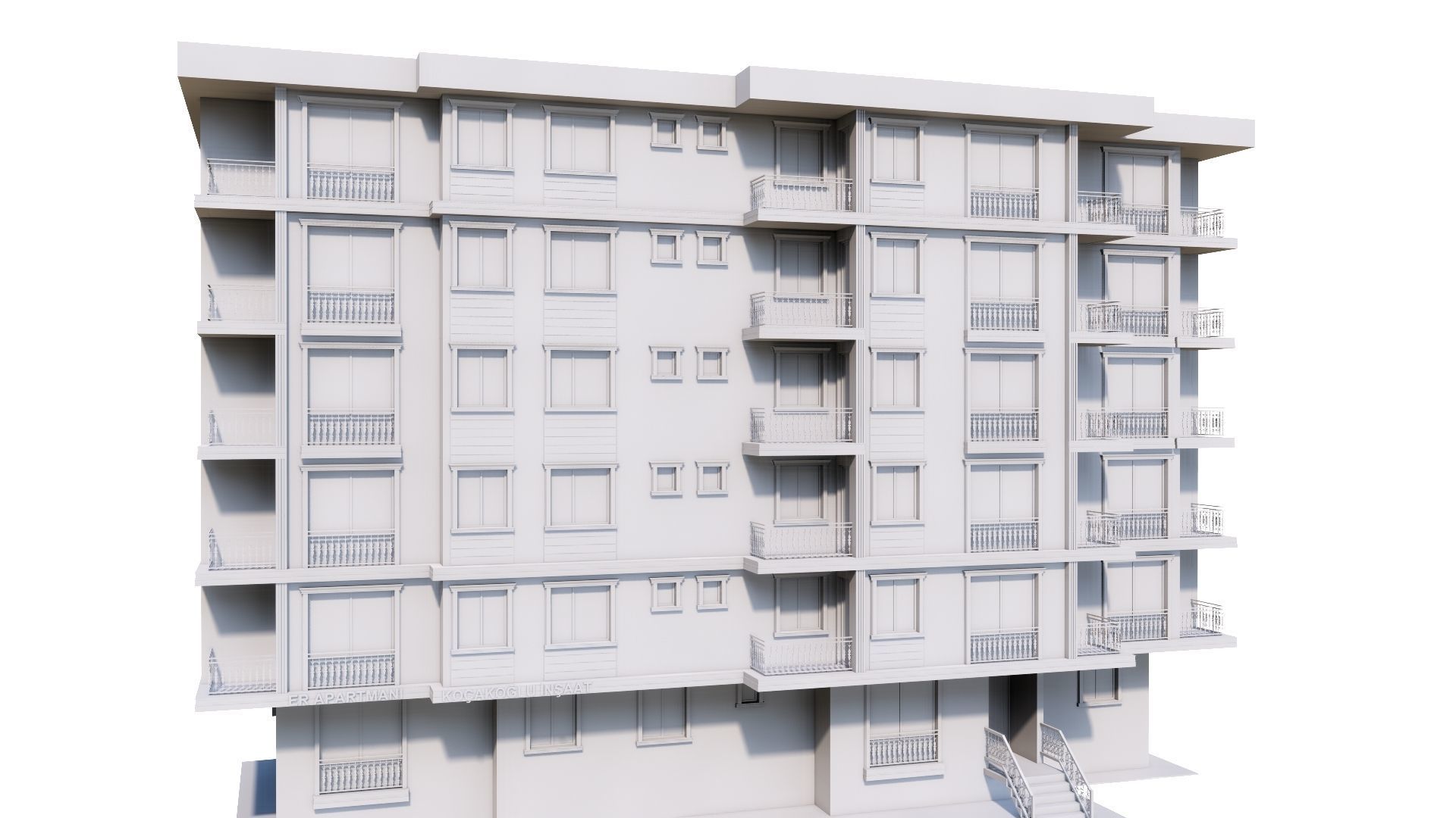 HOUSE 74 Low-poly 3D model_12