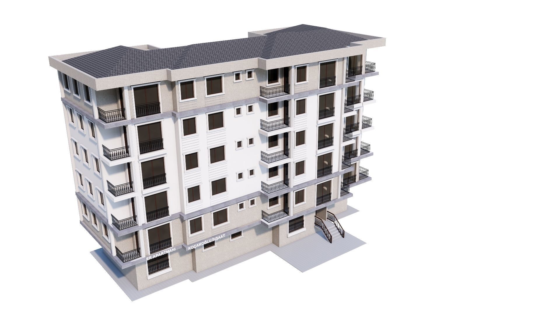 HOUSE 74 Low-poly 3D model_40