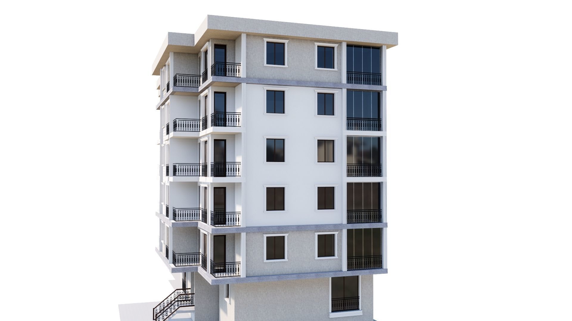 HOUSE 74 Low-poly 3D model_29