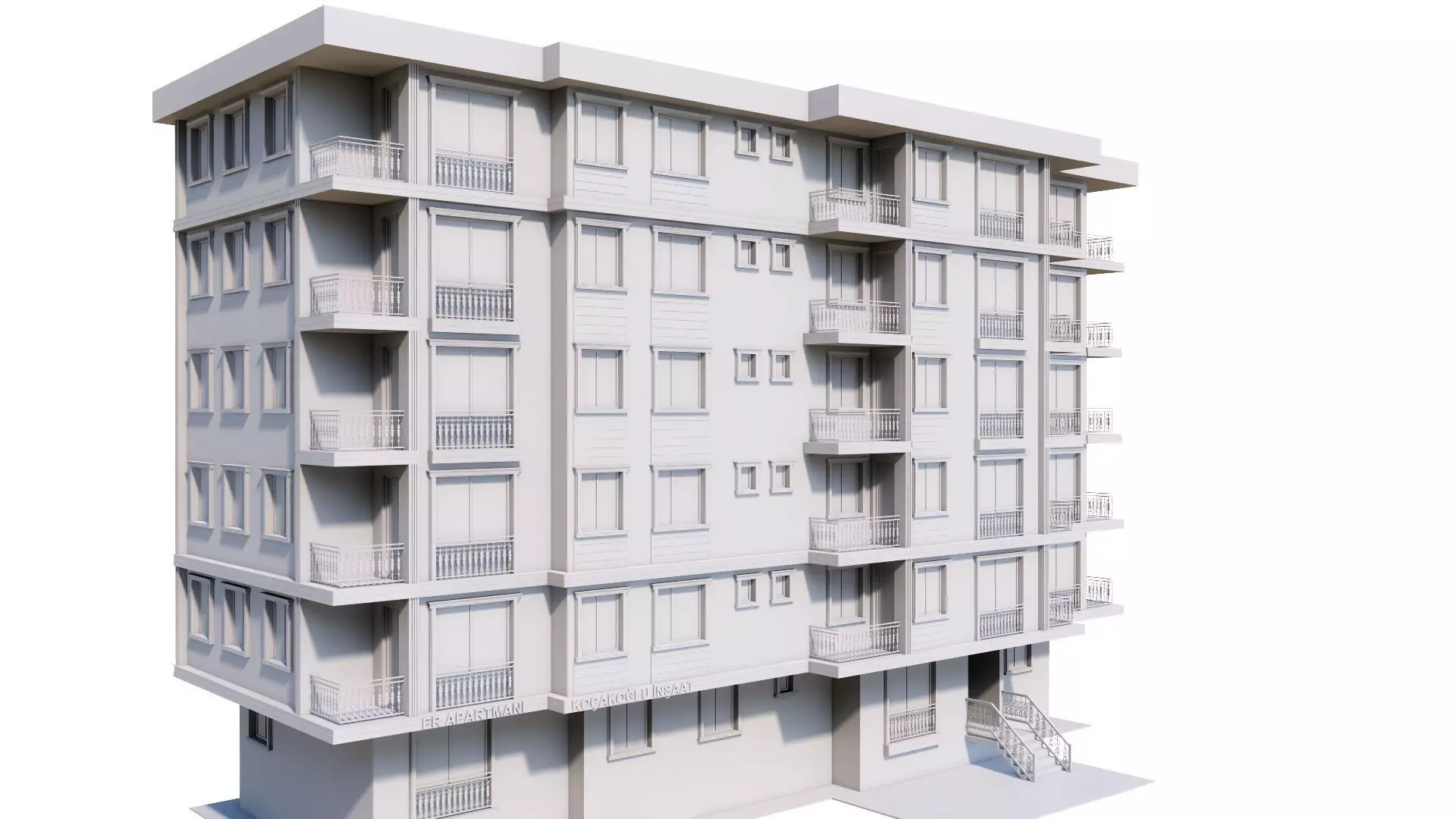 HOUSE 74 Low-poly 3D model_0