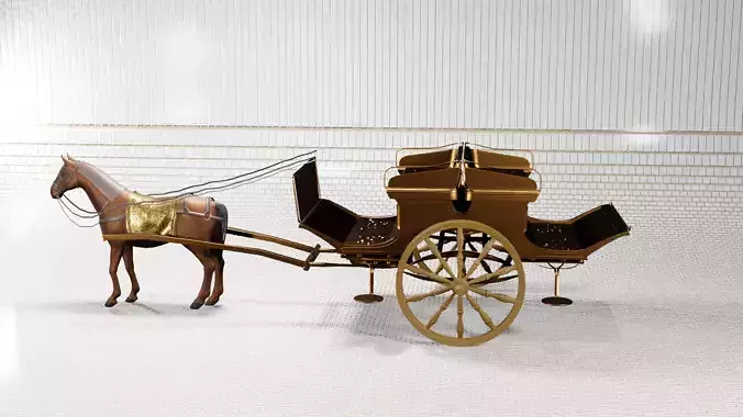 carriage with horse 