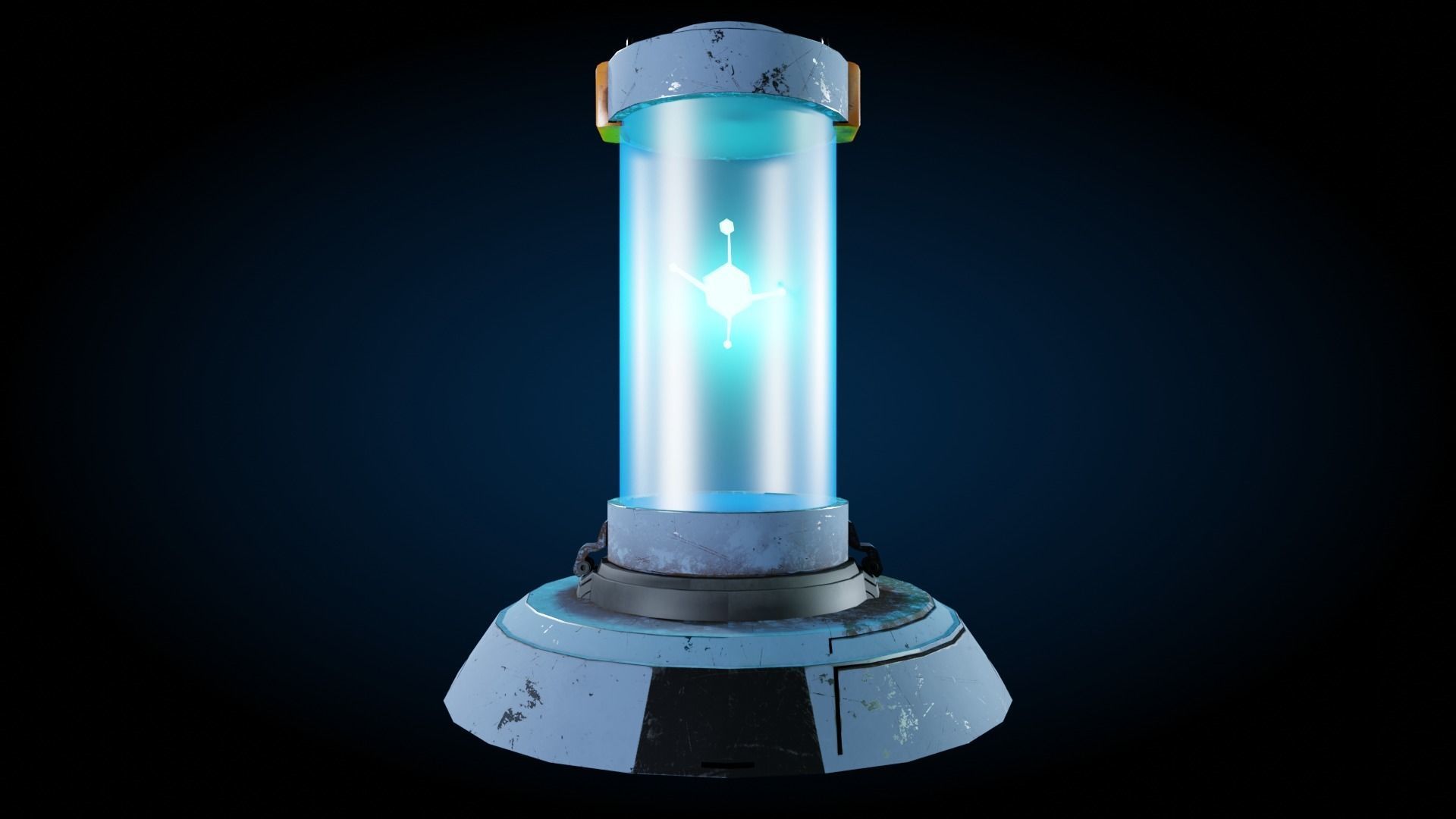 Capsule 3D model Game asset Low-poly 3D model_4