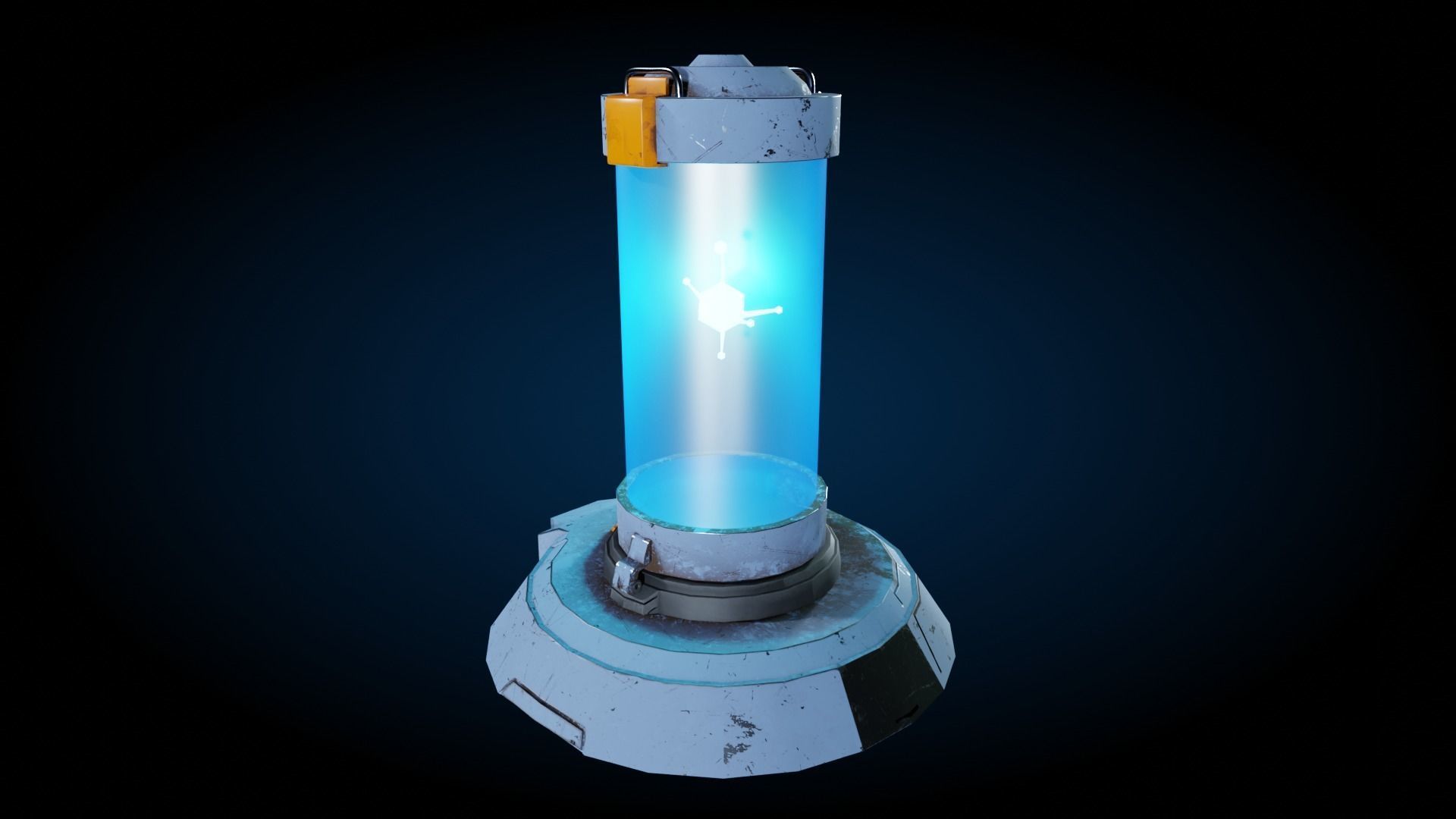 Capsule 3D model Game asset Low-poly 3D model_11