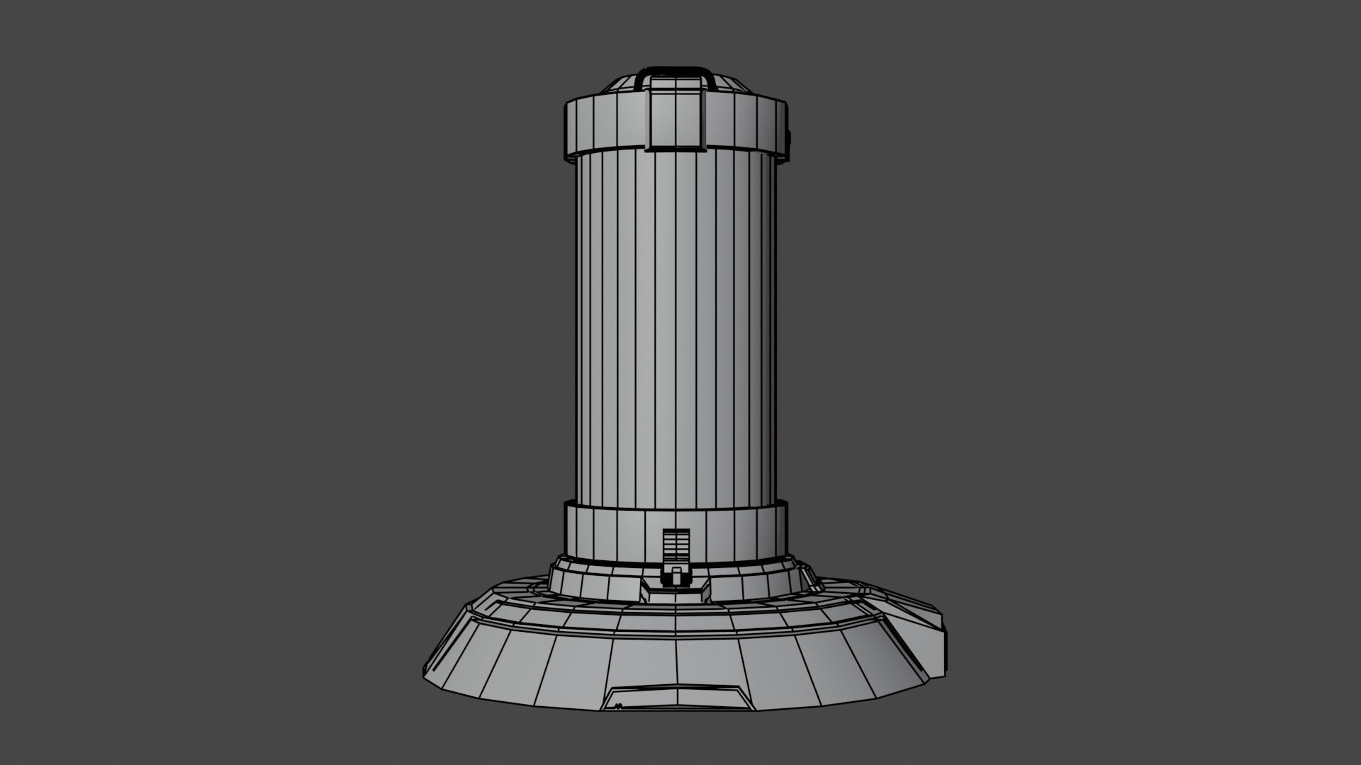 Capsule 3D model Game asset Low-poly 3D model_18