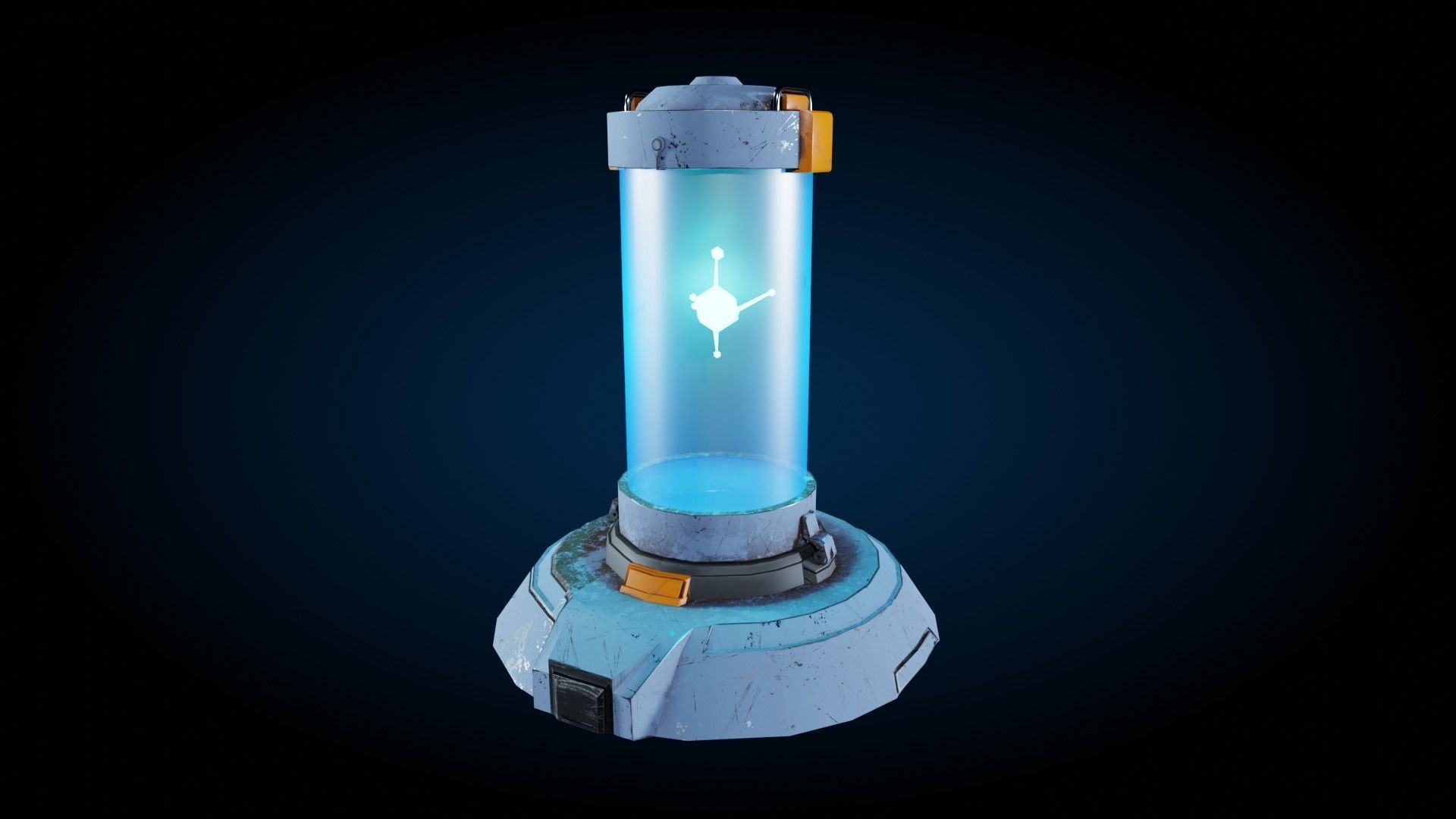 Capsule 3D model Game asset Low-poly 3D model_10