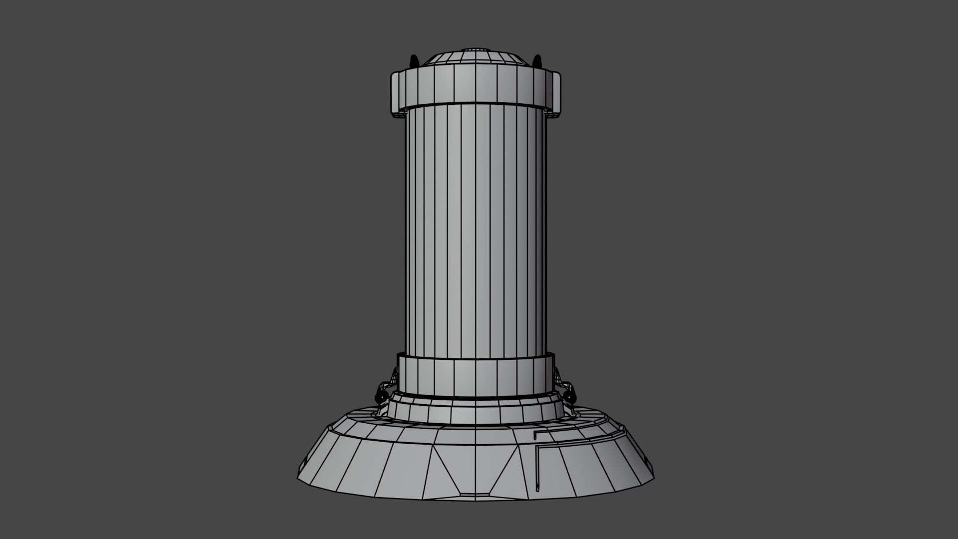 Capsule 3D model Game asset Low-poly 3D model_16