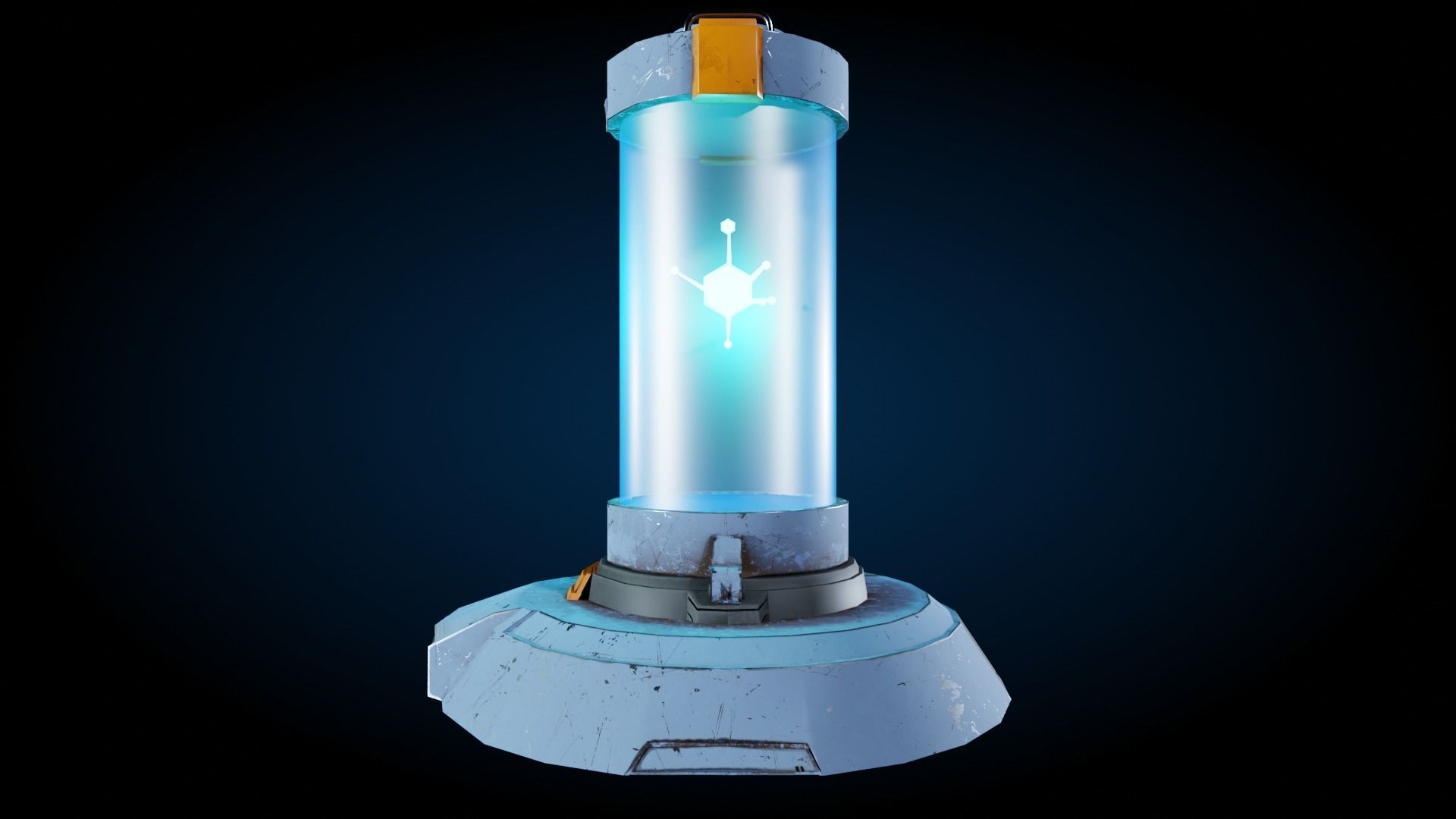 Capsule 3D model Game asset Low-poly 3D model_5