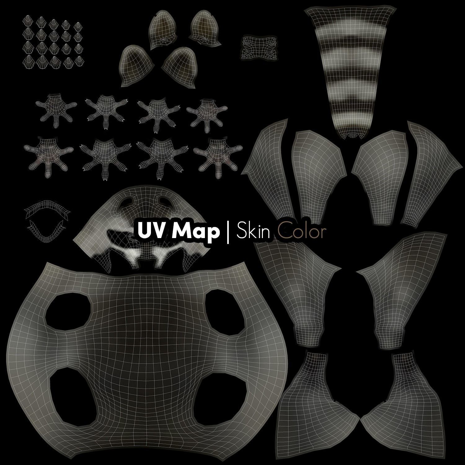 Wild Raccoon 3DS Max 3D model_13