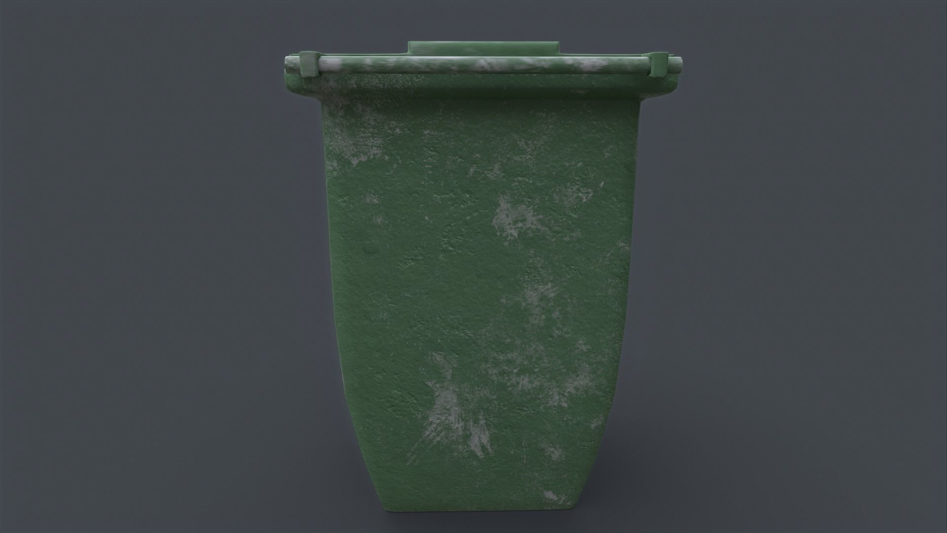 Recycle trash can game ready Low-poly 3D model_5