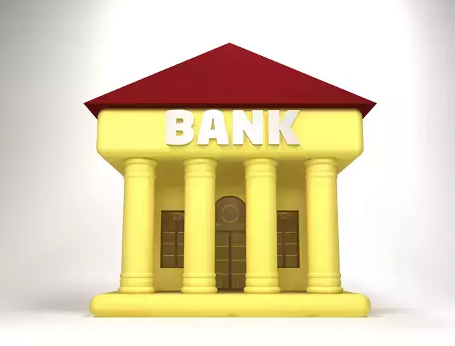 bank building 3D model