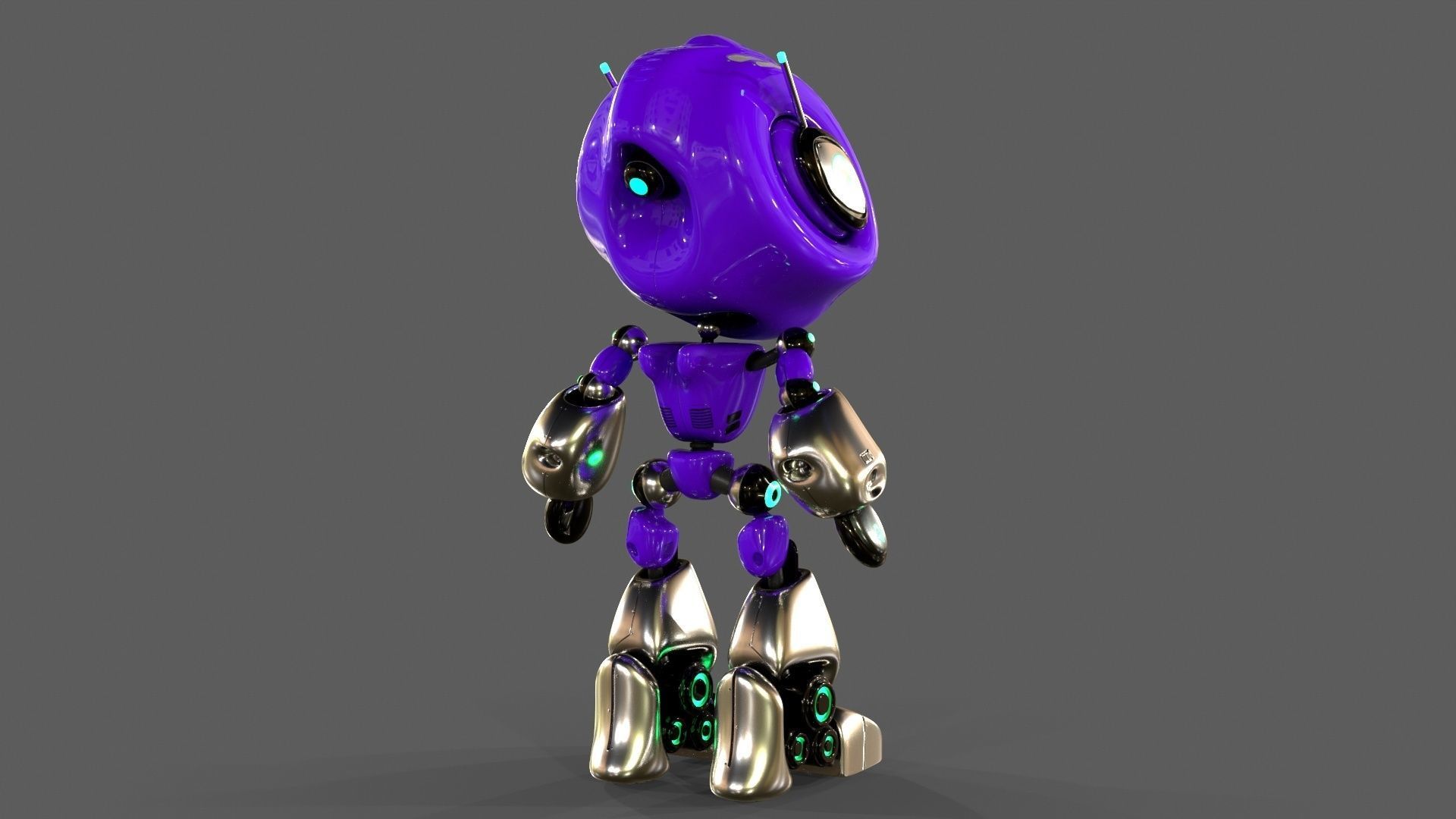 Alien Robot 3D model_13