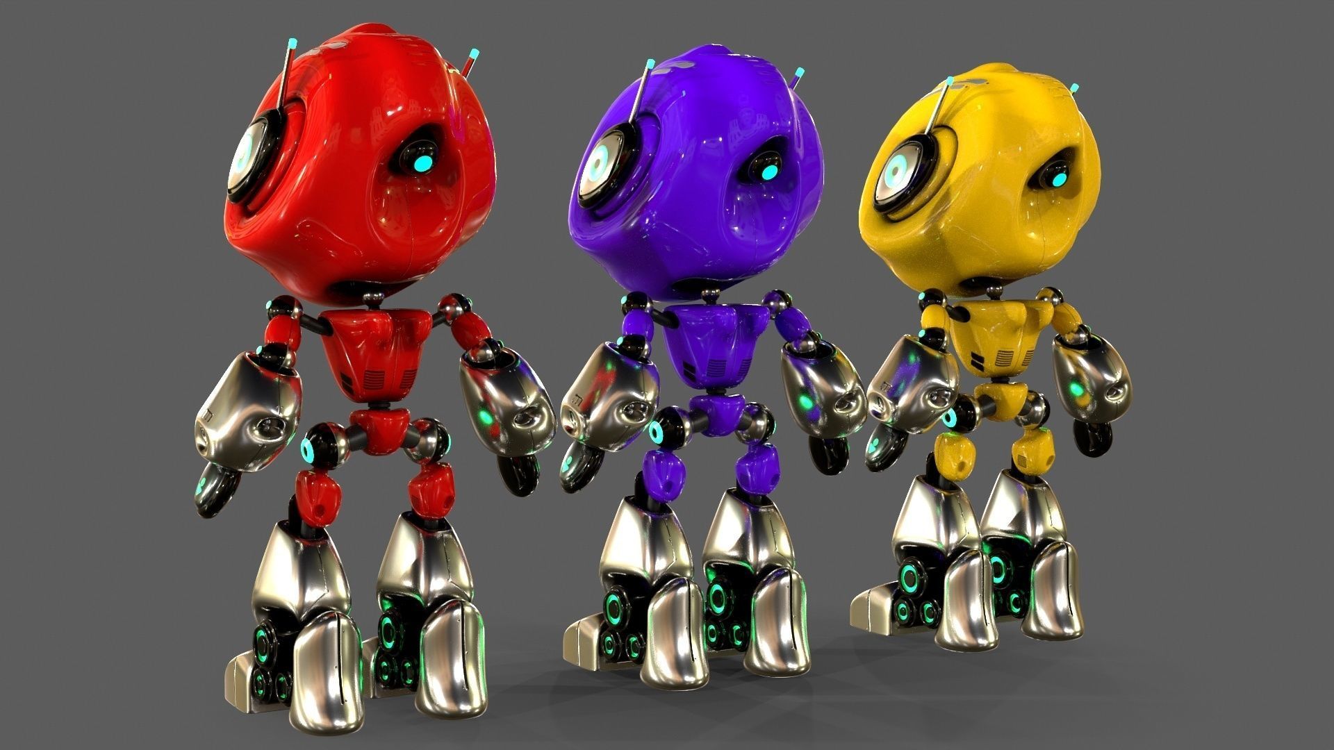 Alien Robot 3D model_4