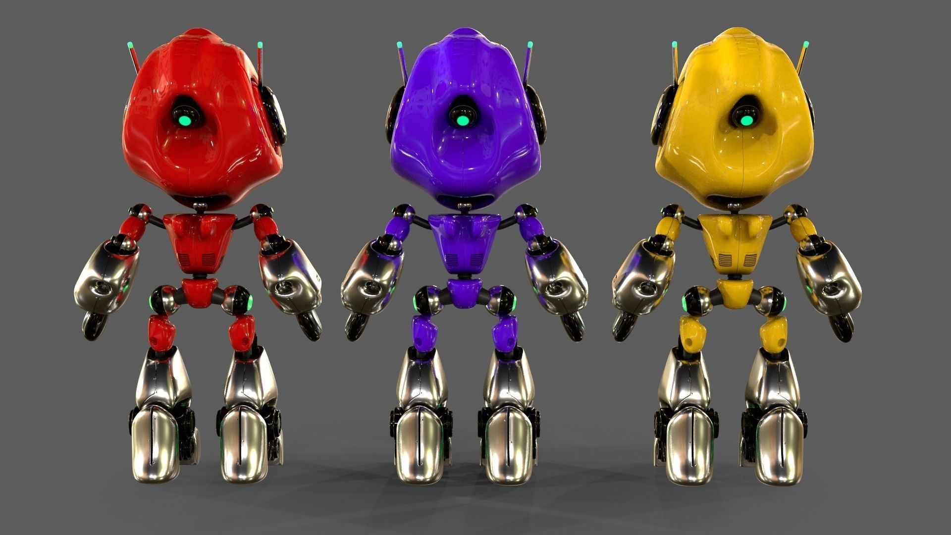 Alien Robot 3D model_3