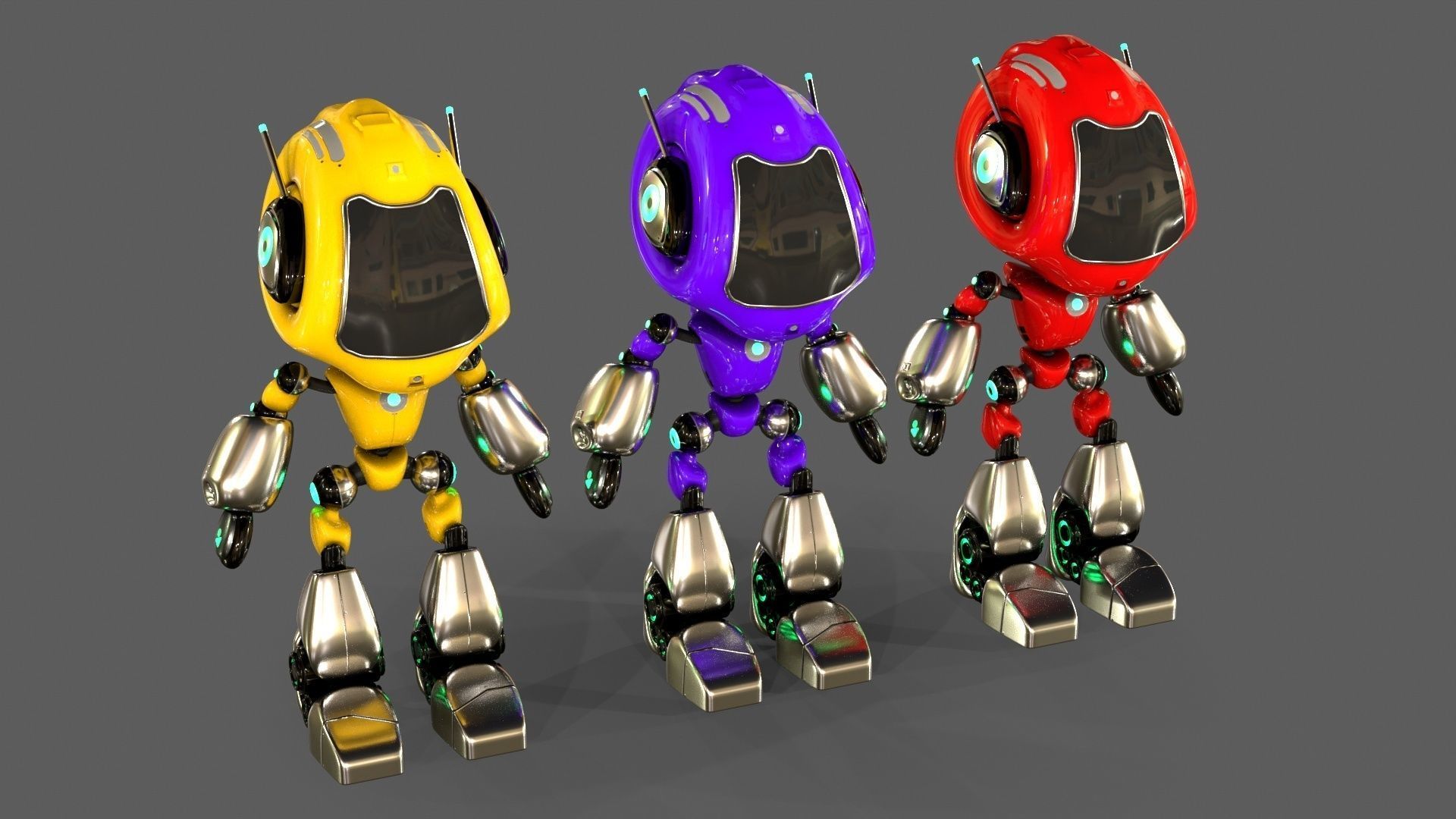 Alien Robot 3D model_7