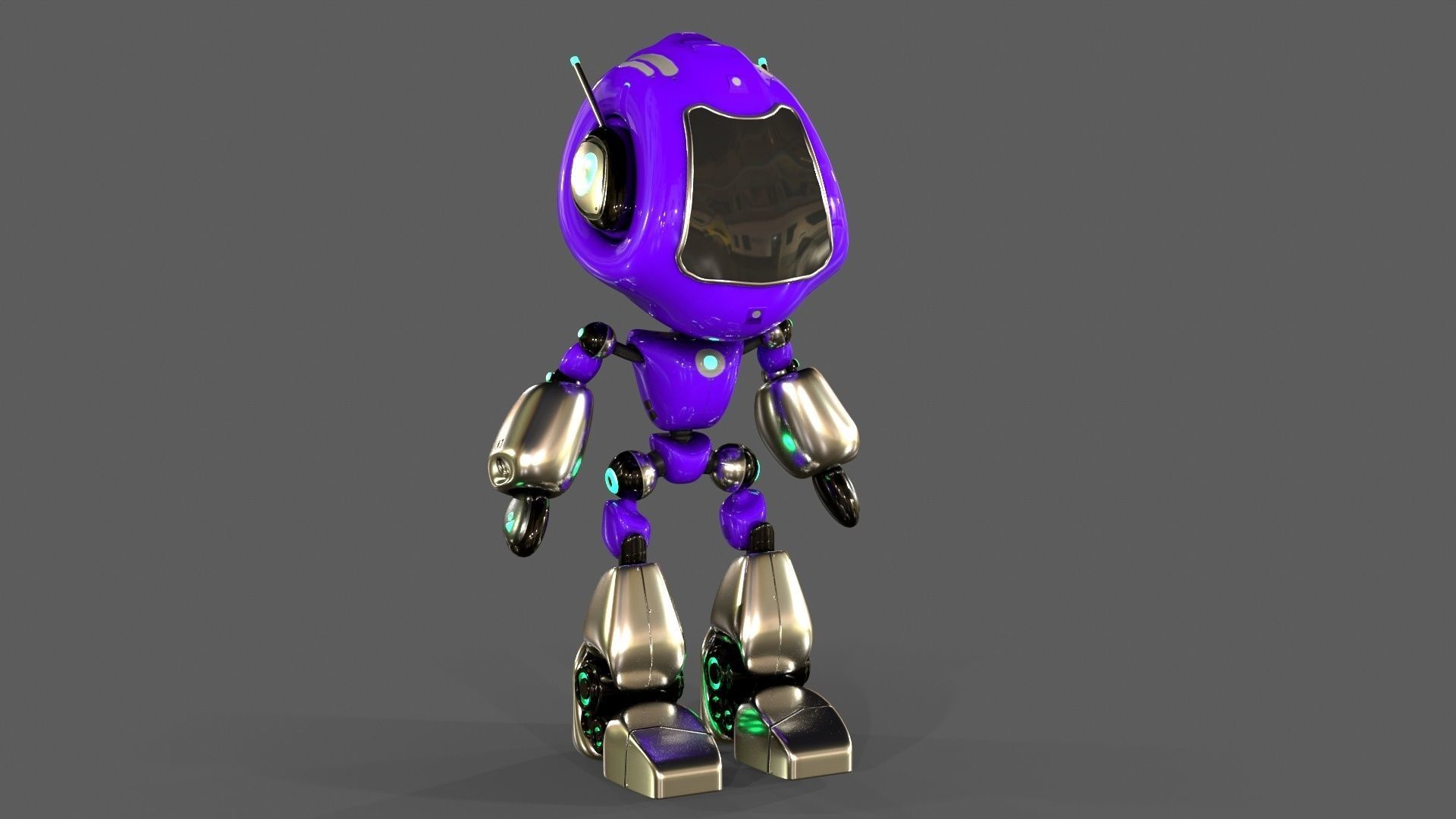 Alien Robot 3D model_12