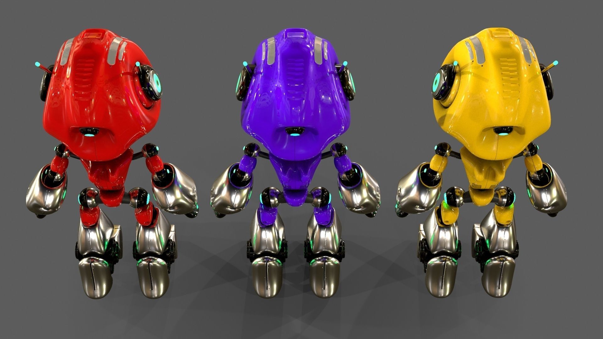Alien Robot 3D model_9