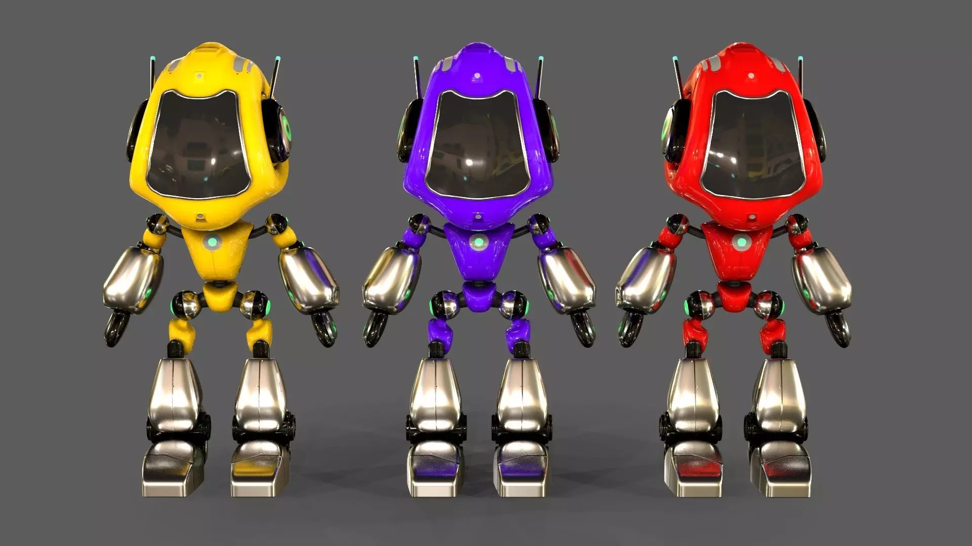 Alien Robot 3D model_0