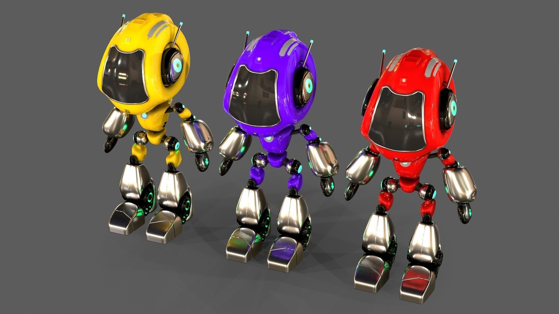 Alien Robot 3D model_6