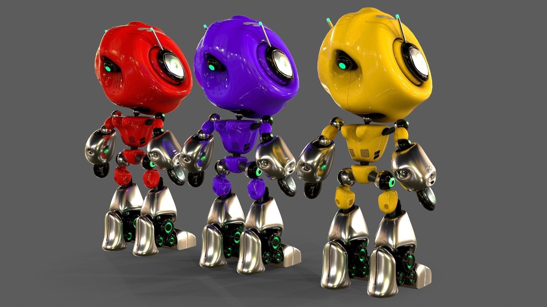 Alien Robot 3D model_2