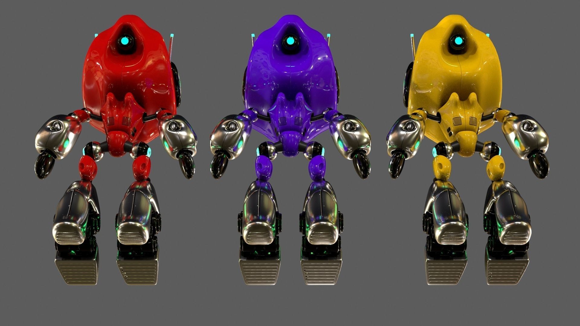 Alien Robot 3D model_10