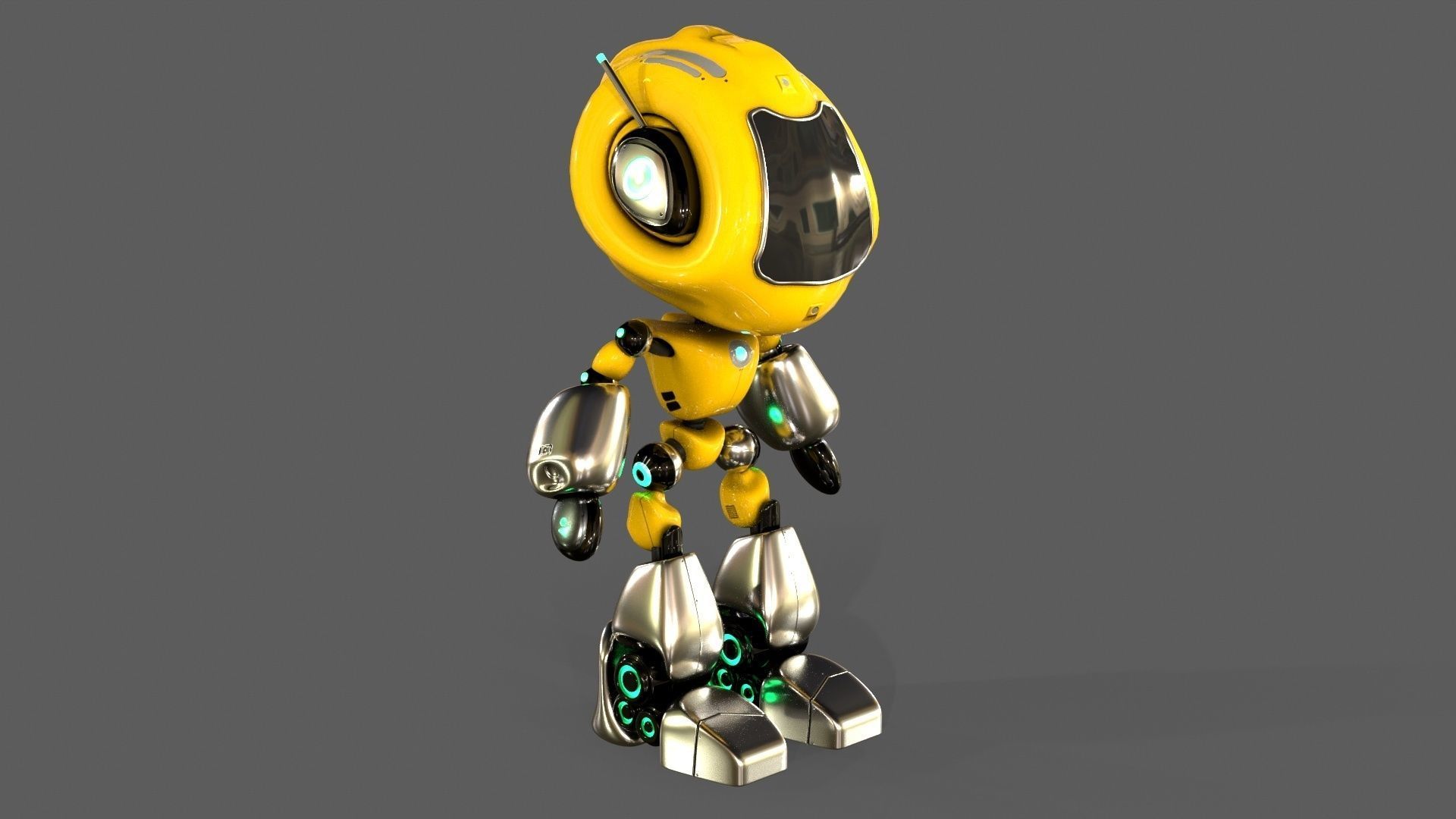 Alien Robot 3D model_16