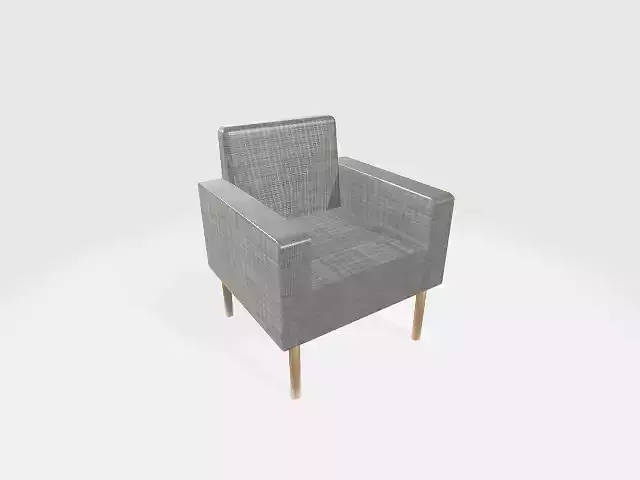 Chair with wooden base