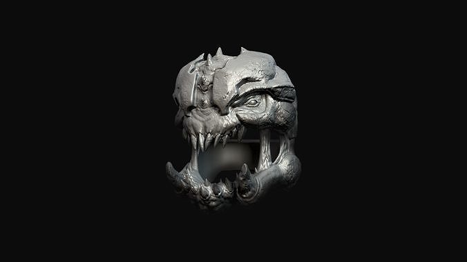 Pinky demon ring 3D print model