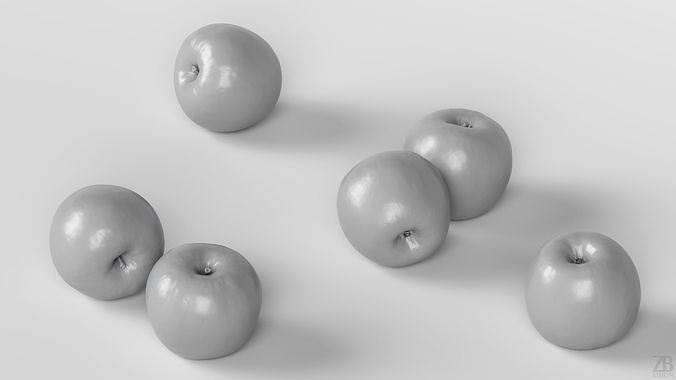 Apple 3D model 4