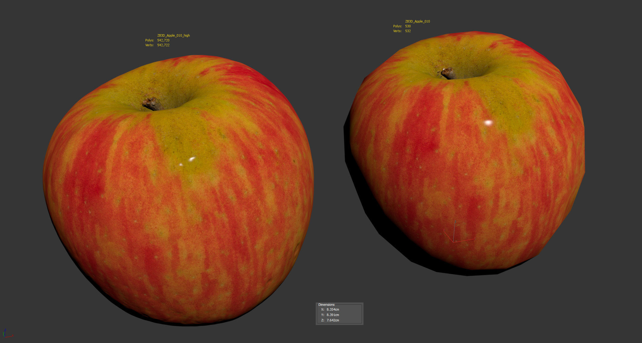 Apple 3D model_5
