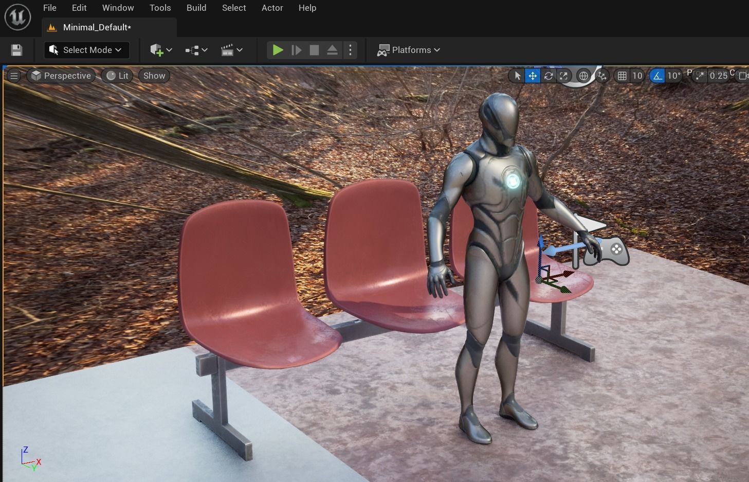 Chair01 three plastic seats Free 3D model_8