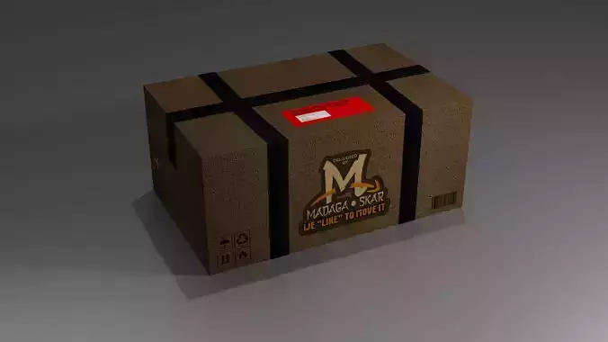 Simply Carton Box Free 3D model