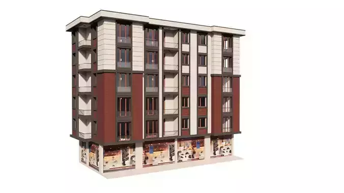 HOUSE 79 Low-poly 3D model