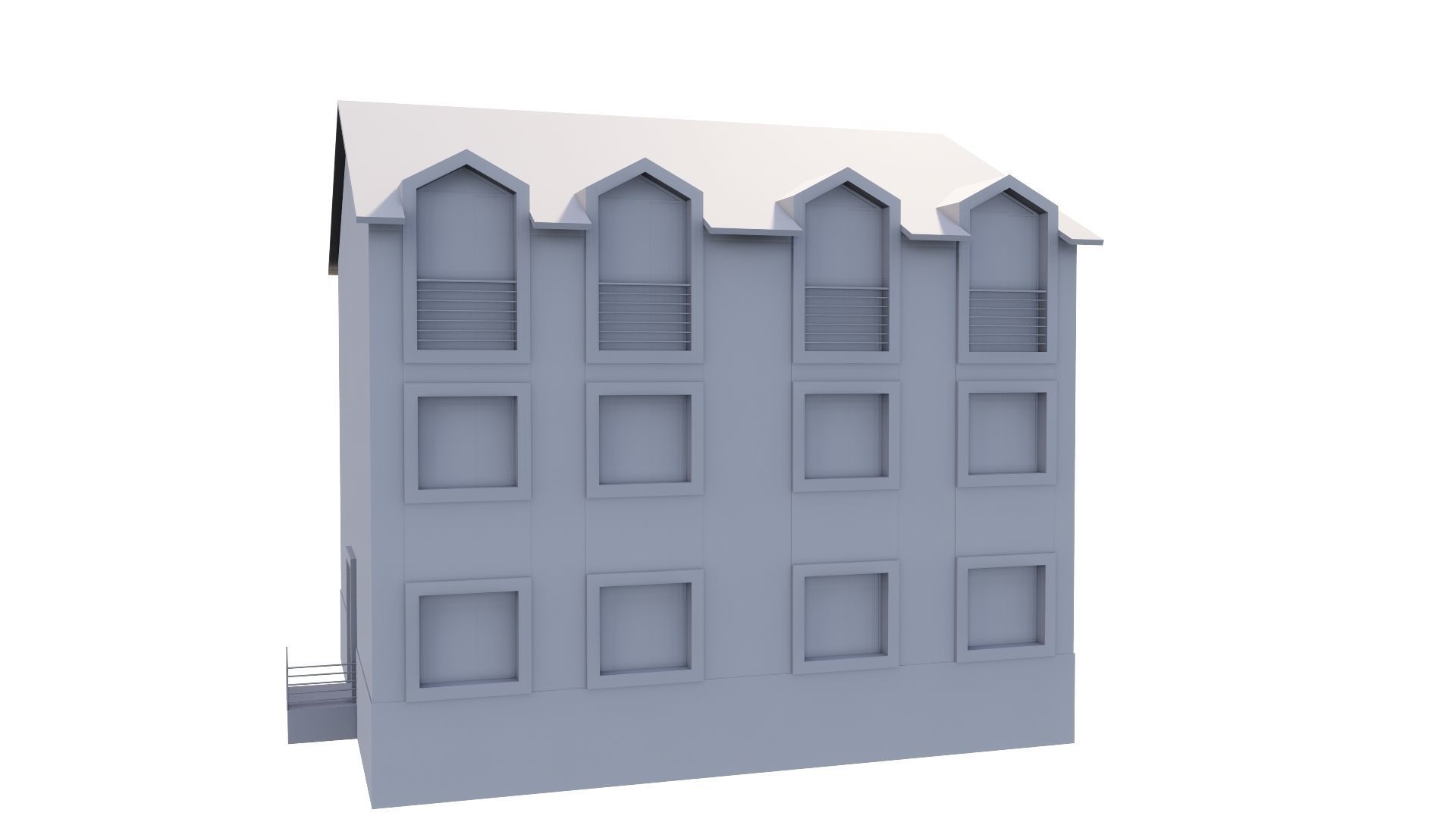 HOUSE 80 Low-poly 3D model_62