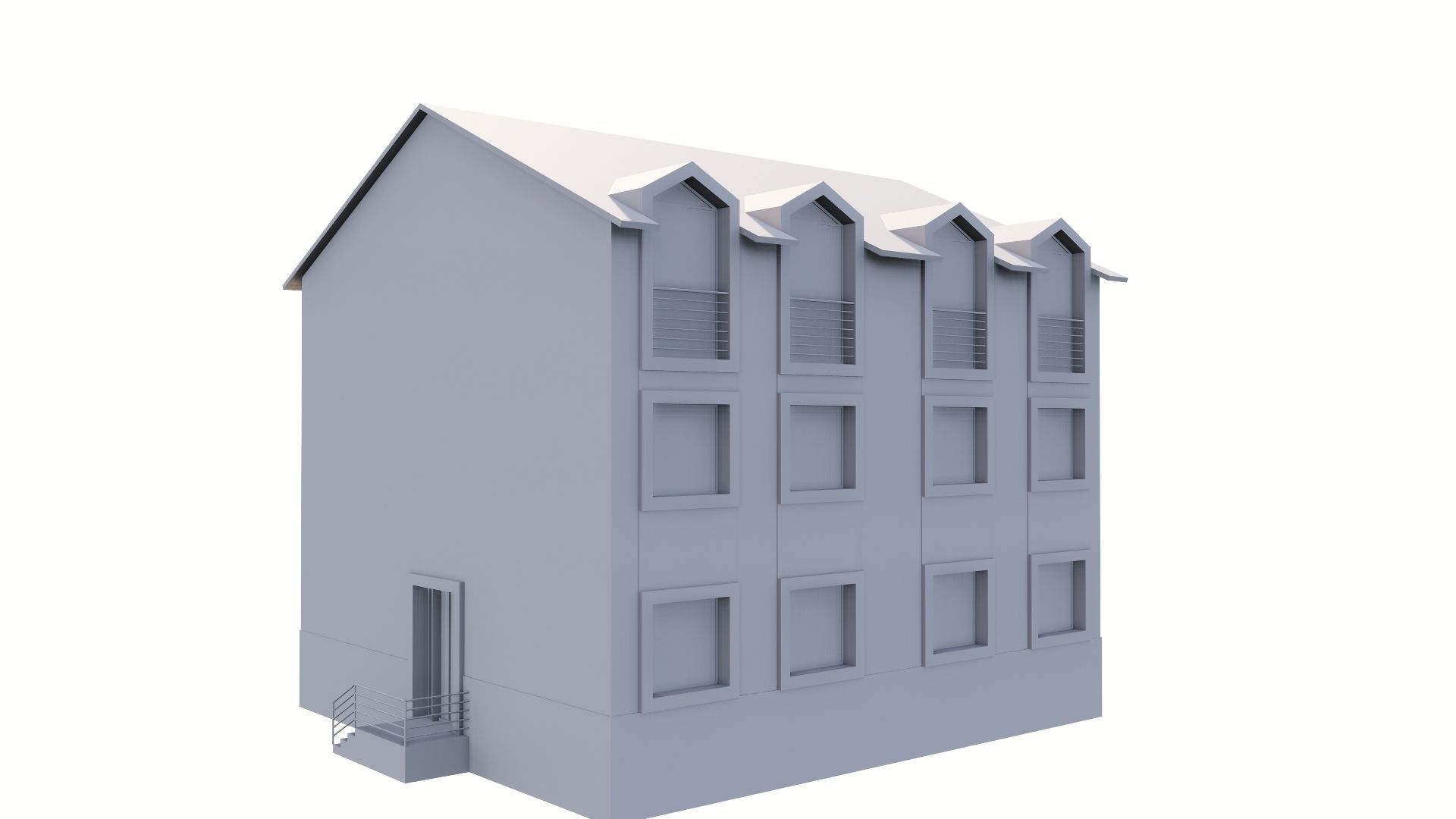 HOUSE 80 Low-poly 3D model_58