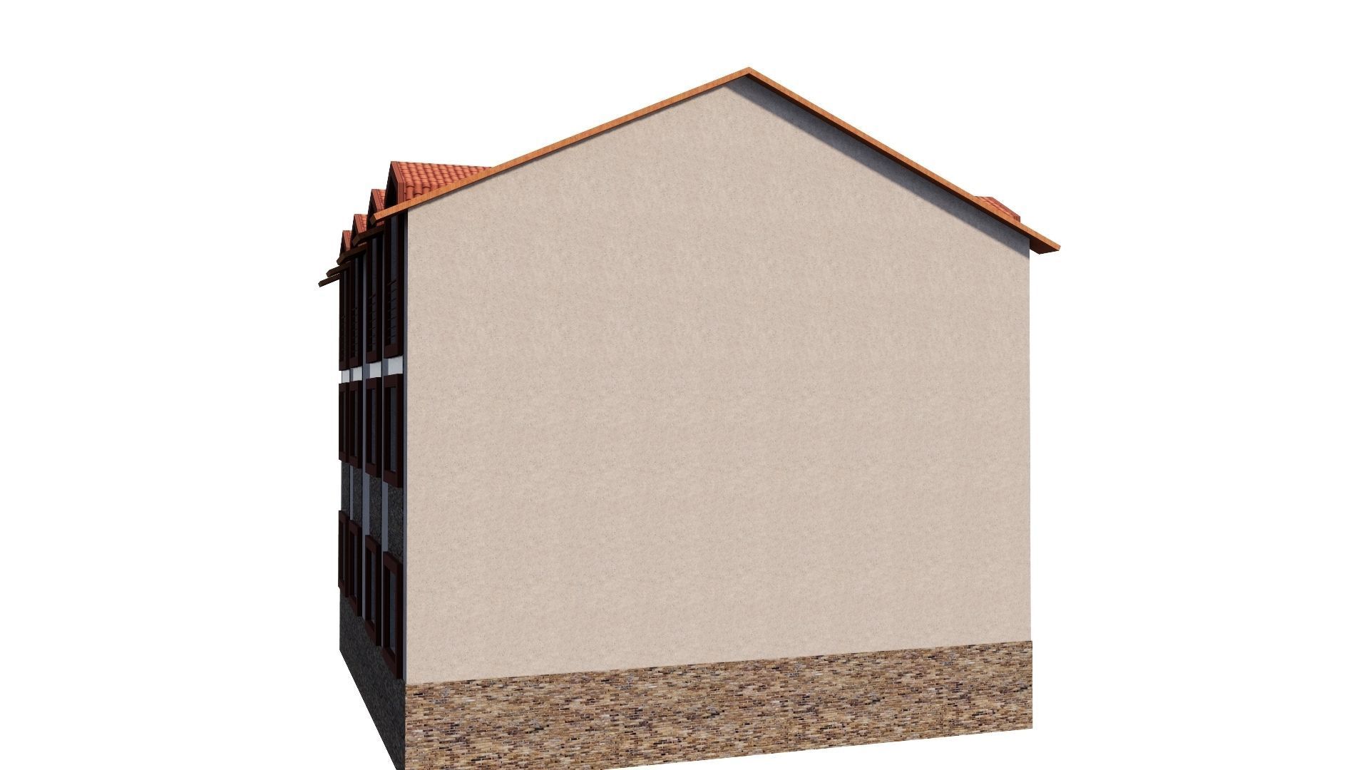 HOUSE 80 Low-poly 3D model_18