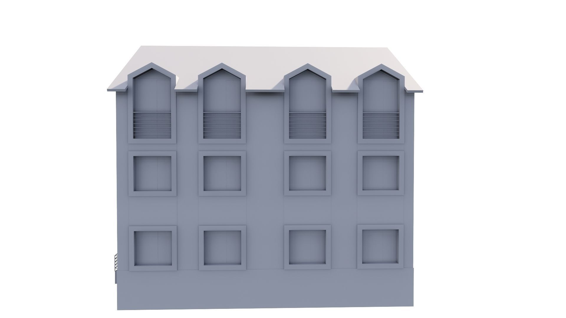 HOUSE 80 Low-poly 3D model_46
