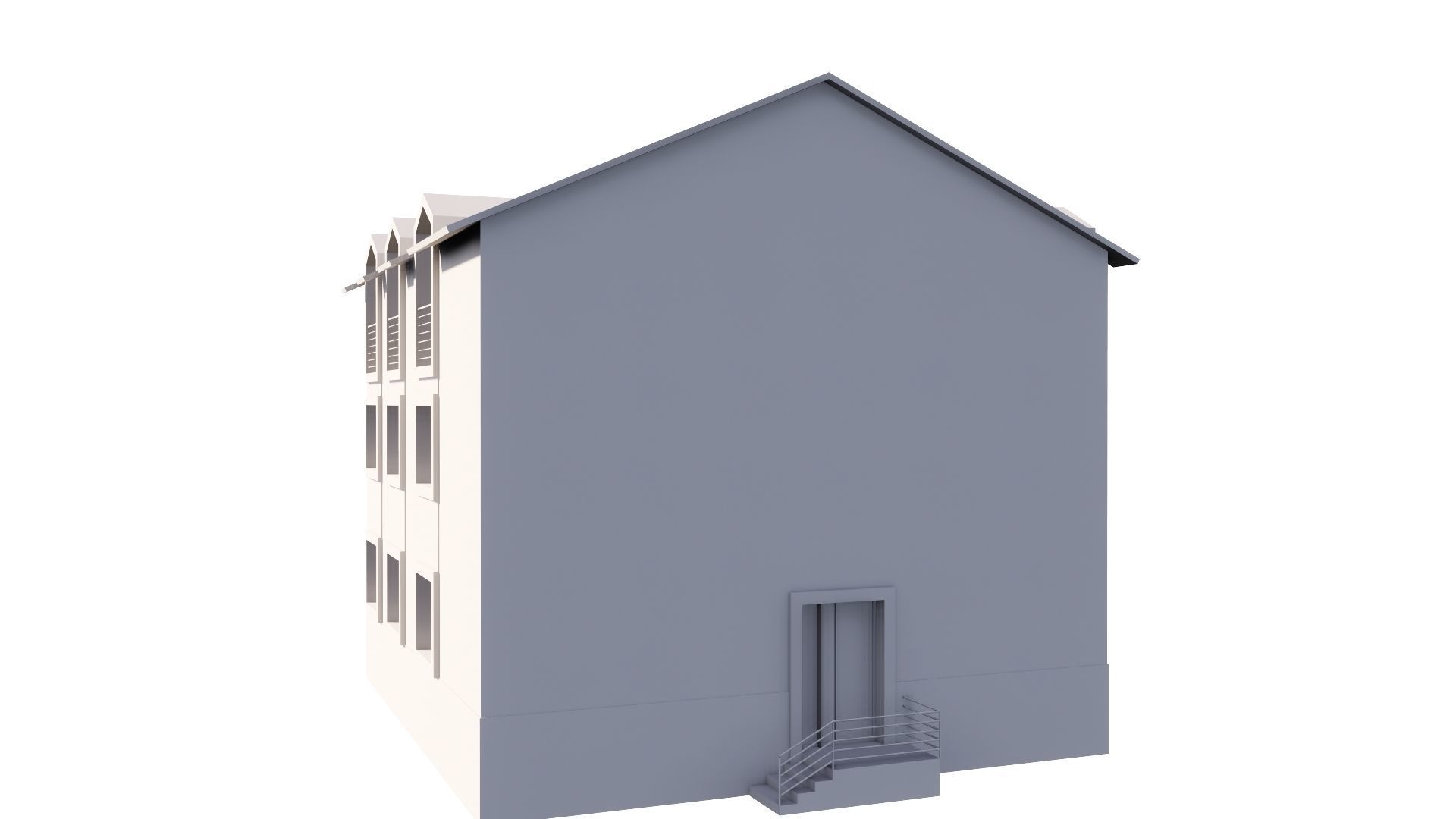 HOUSE 80 Low-poly 3D model_52