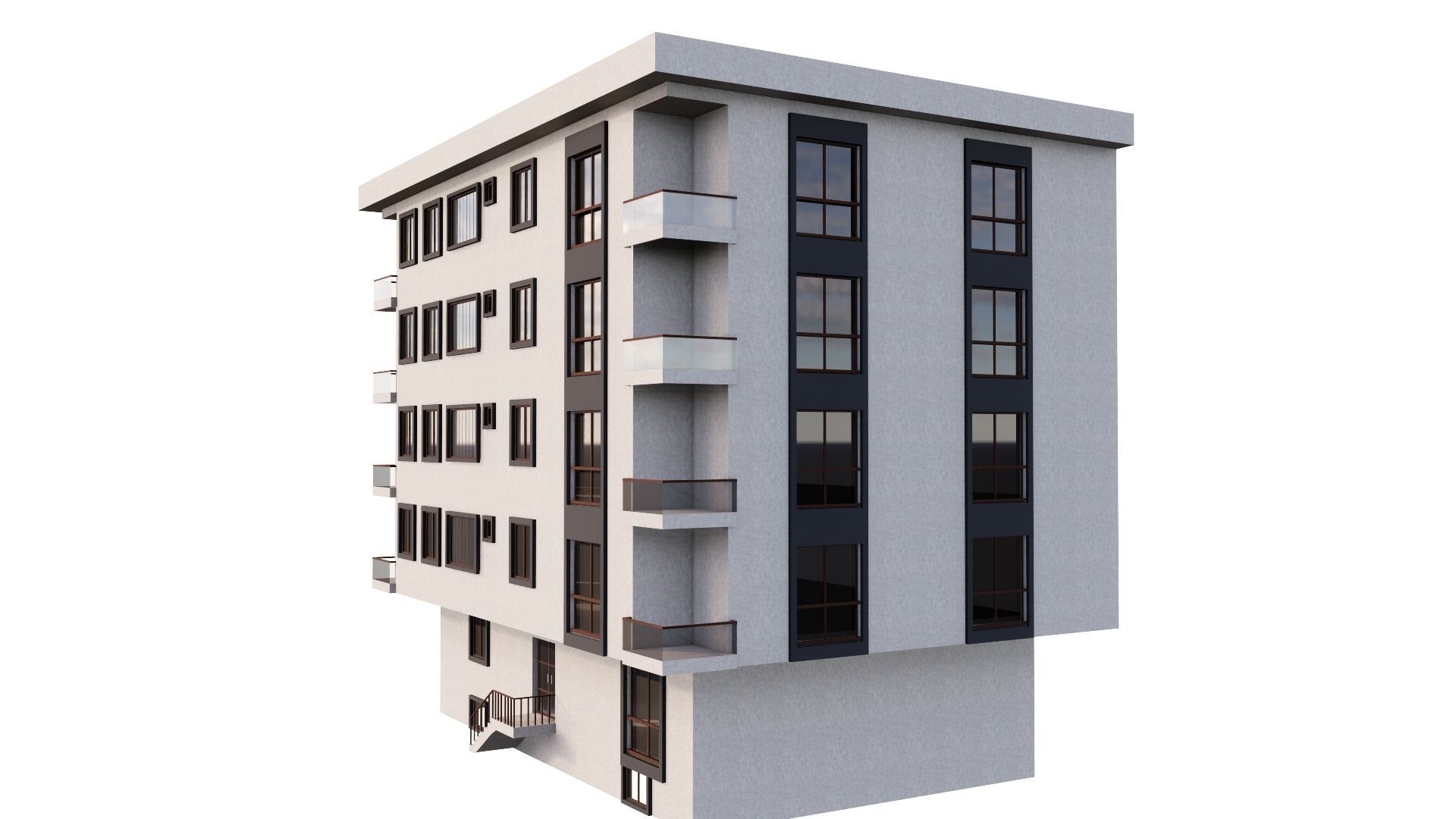 HOUSE 81 Low-poly 3D model_32