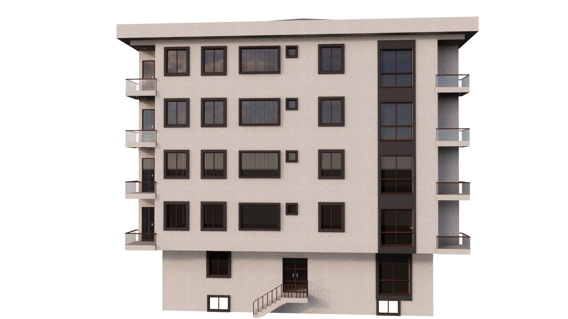 HOUSE 81 Low-poly 3D model_8