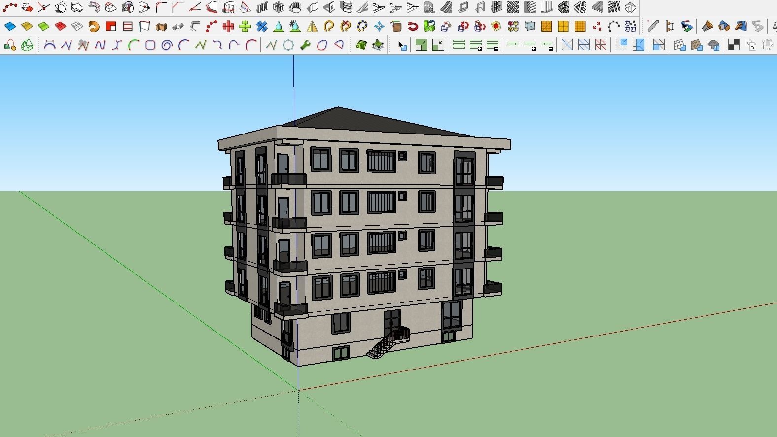 HOUSE 81 Low-poly 3D model_5
