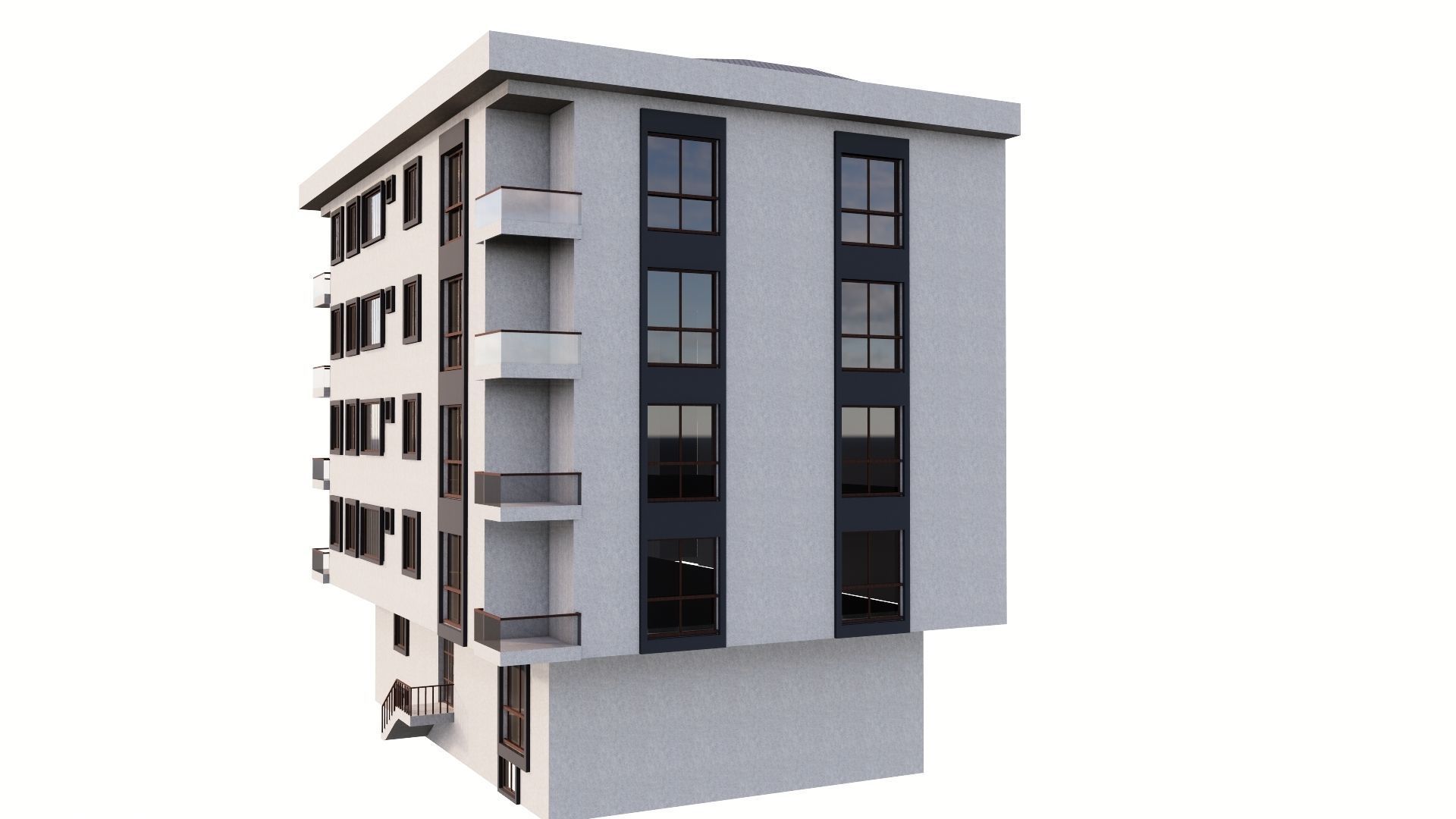 HOUSE 81 Low-poly 3D model_4