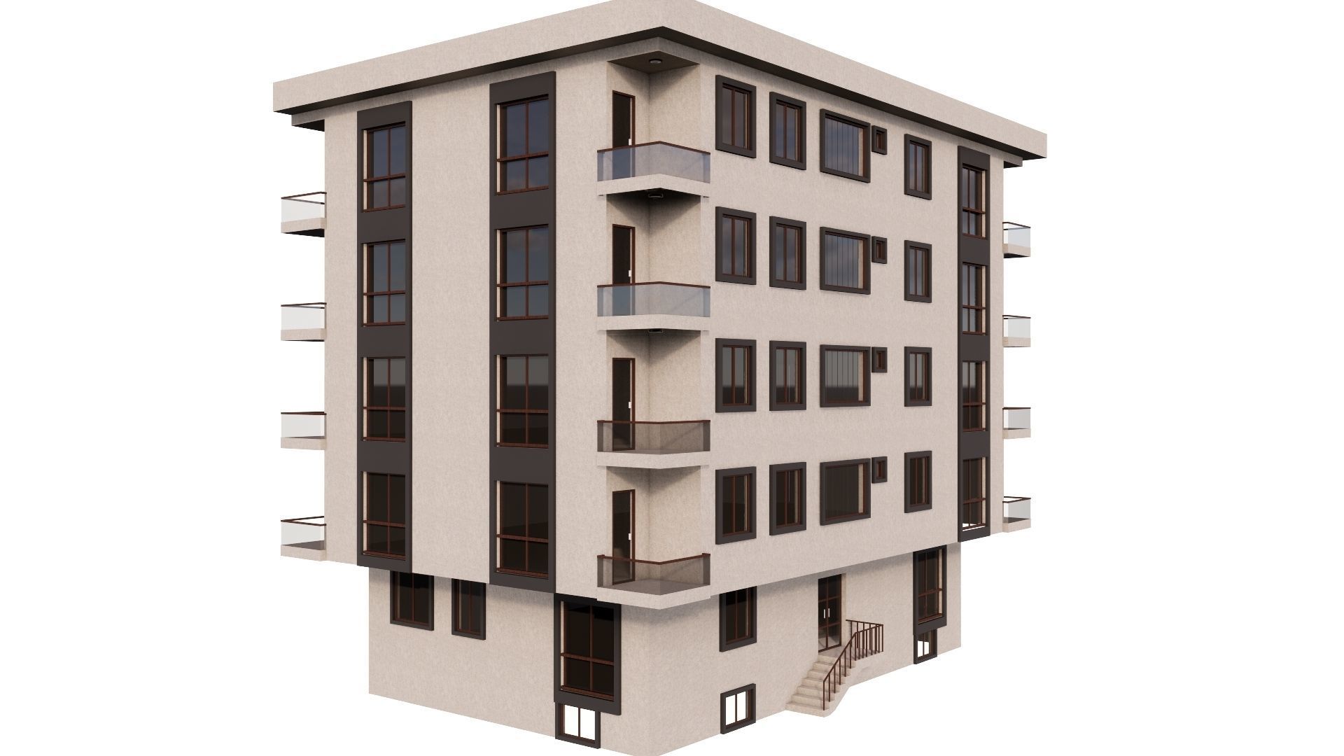 HOUSE 81 Low-poly 3D model_59