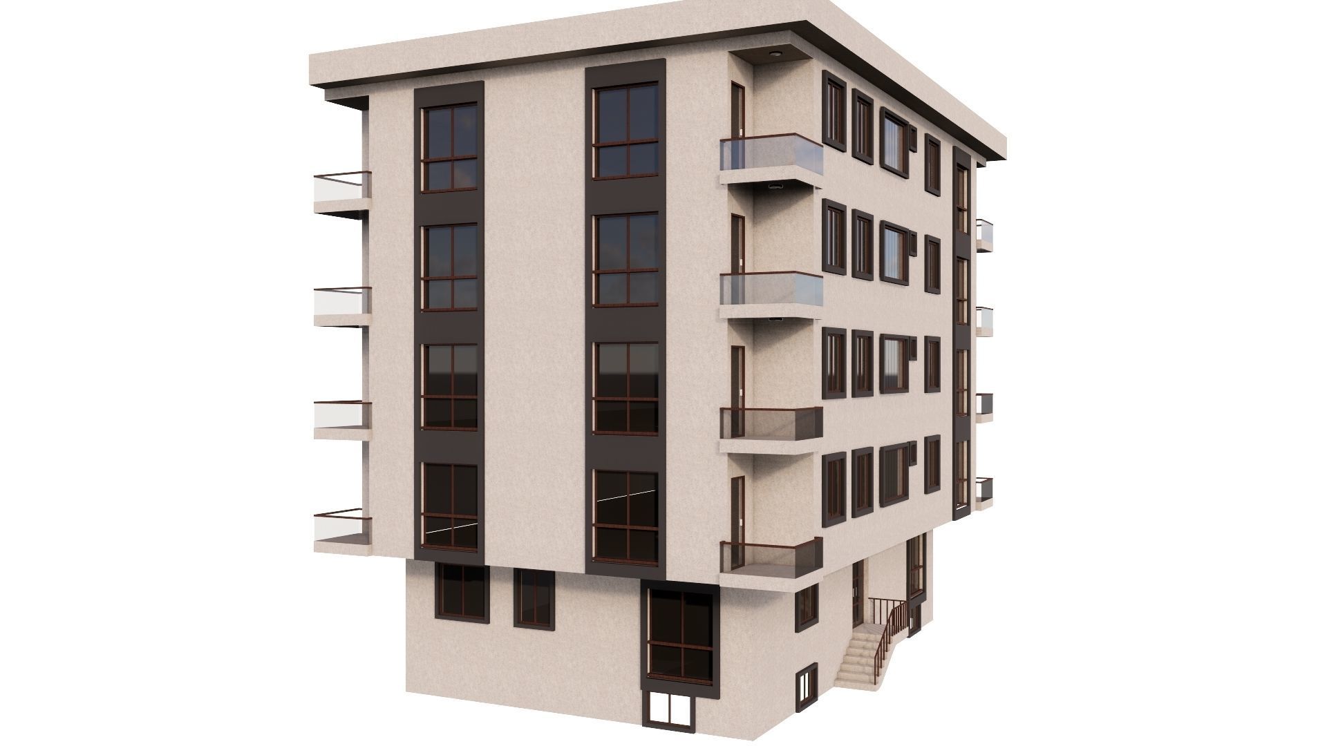 HOUSE 81 Low-poly 3D model_48