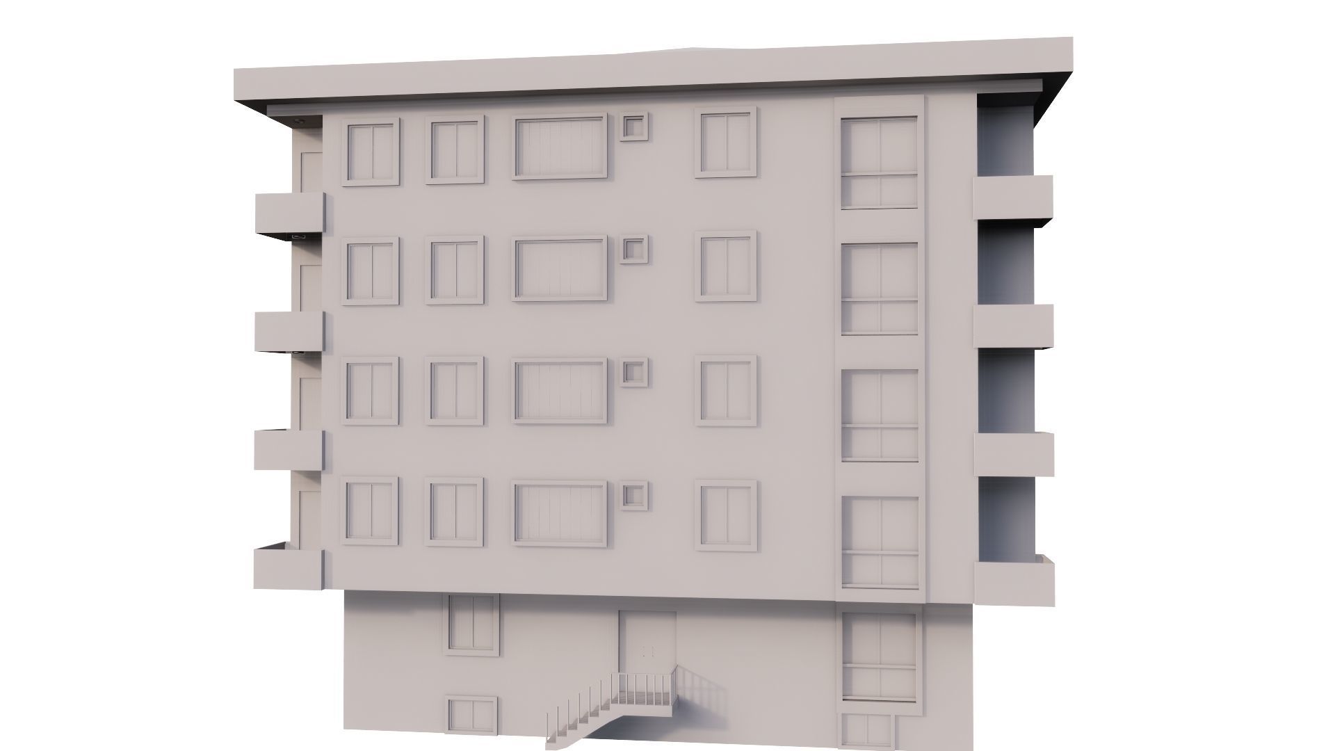 HOUSE 81 Low-poly 3D model_21