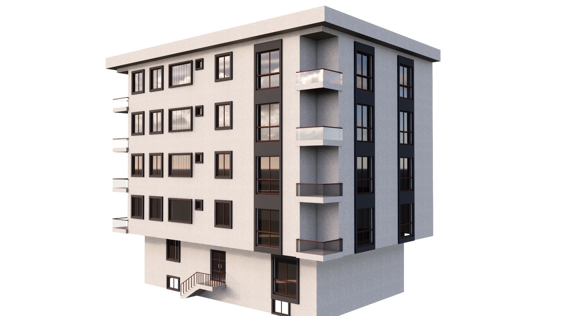 HOUSE 81 Low-poly 3D model_34