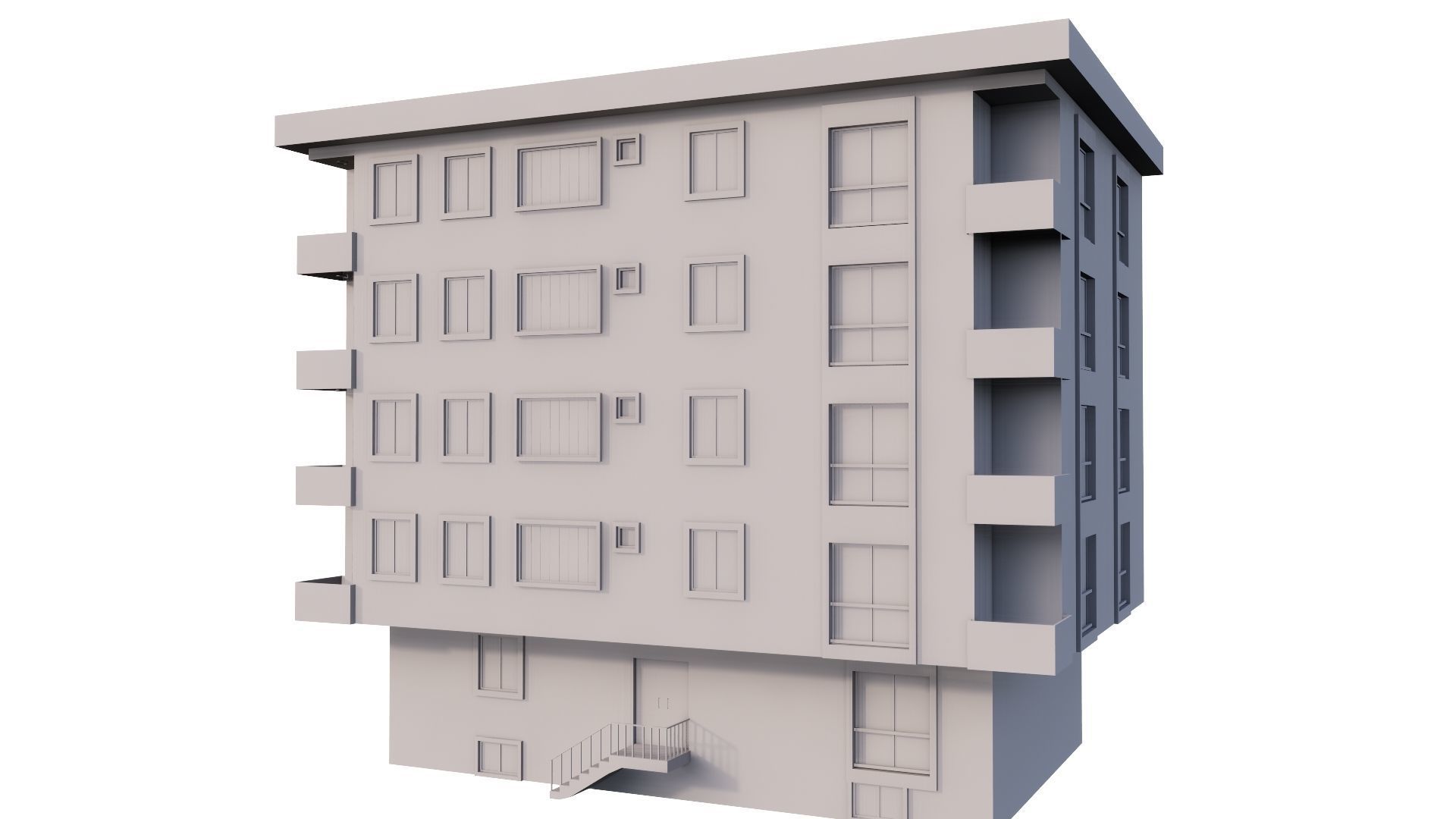 HOUSE 81 Low-poly 3D model_31