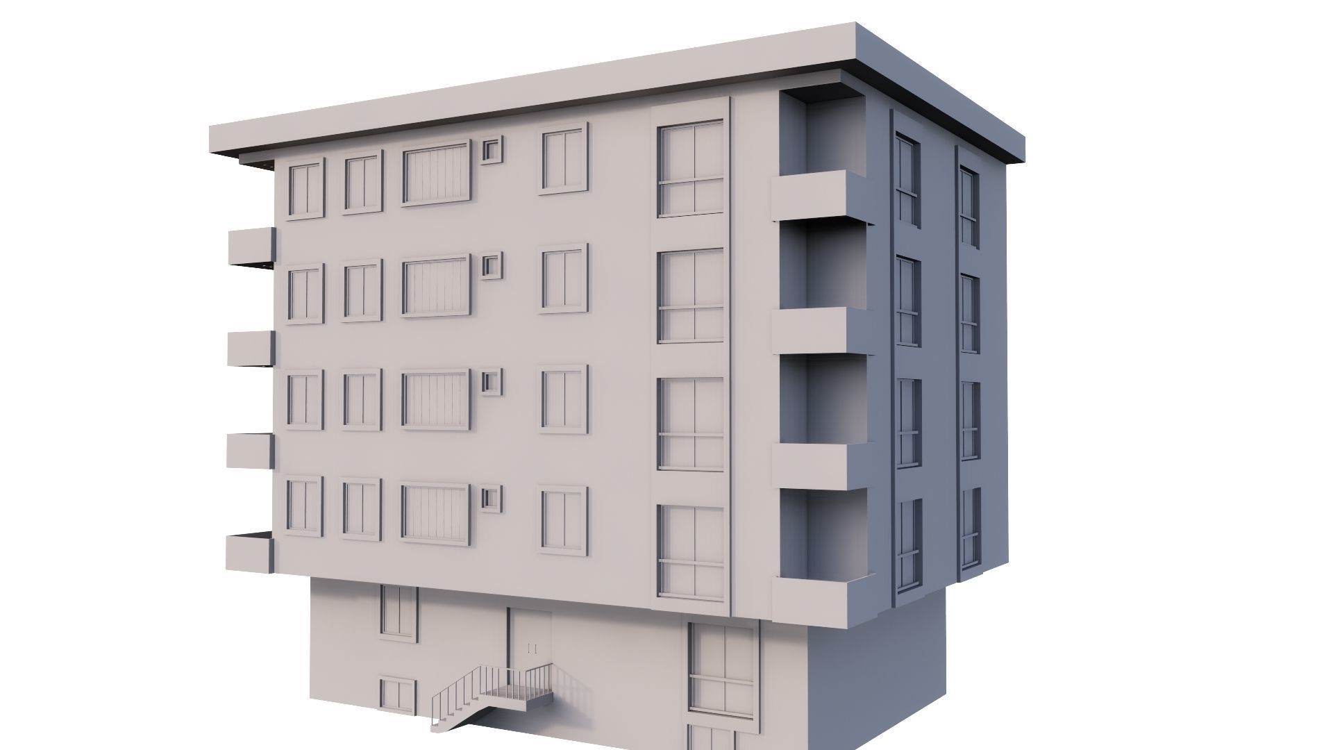 HOUSE 81 Low-poly 3D model_19